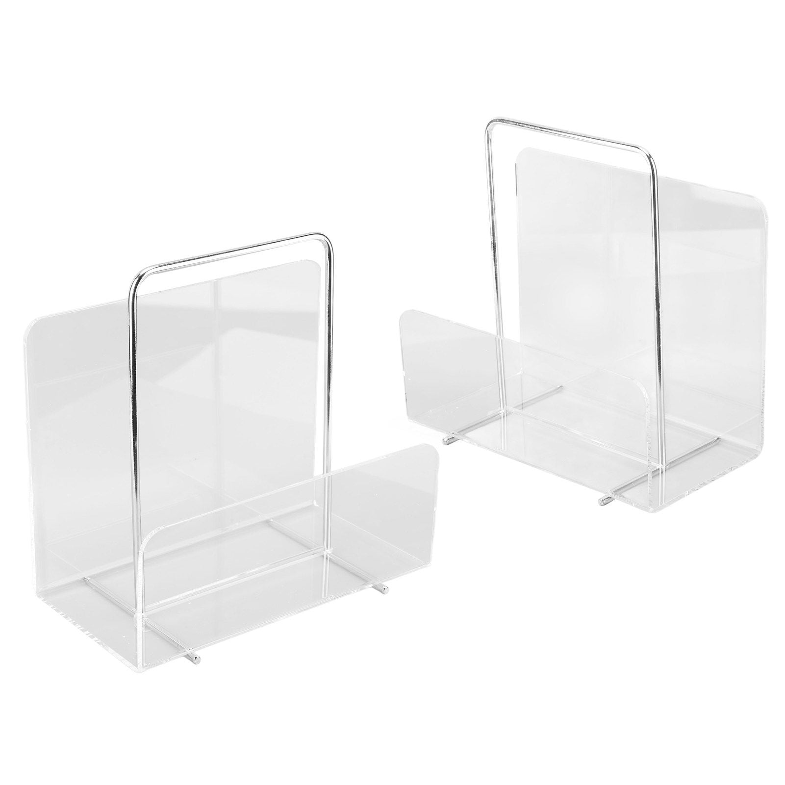 Acrylic Magazine Rack Transparent Acrylic File Book Holder for Office Organization Storage Decoration Reception