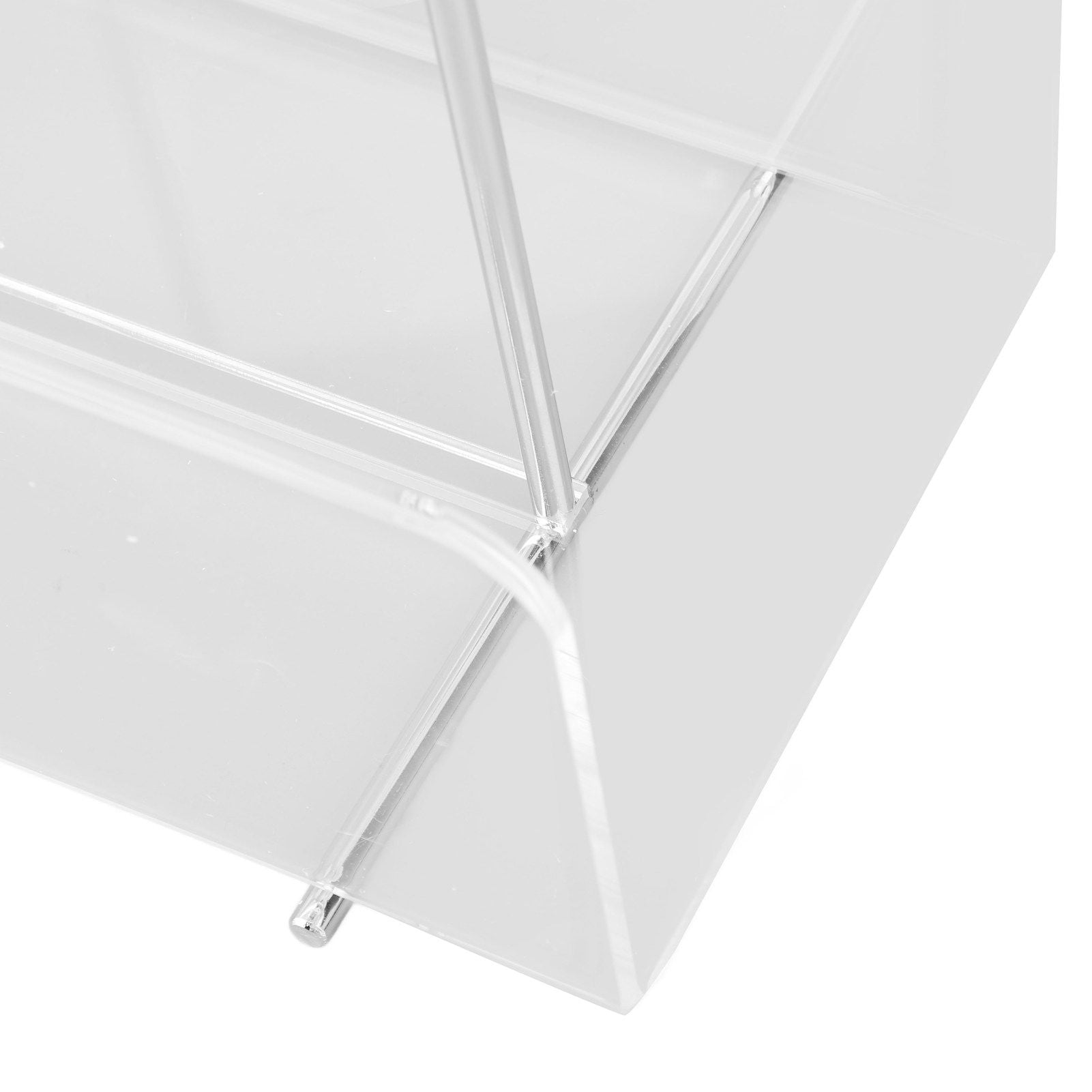 Acrylic Magazine Rack Transparent Acrylic File Book Holder for Office Organization Storage Decoration Reception