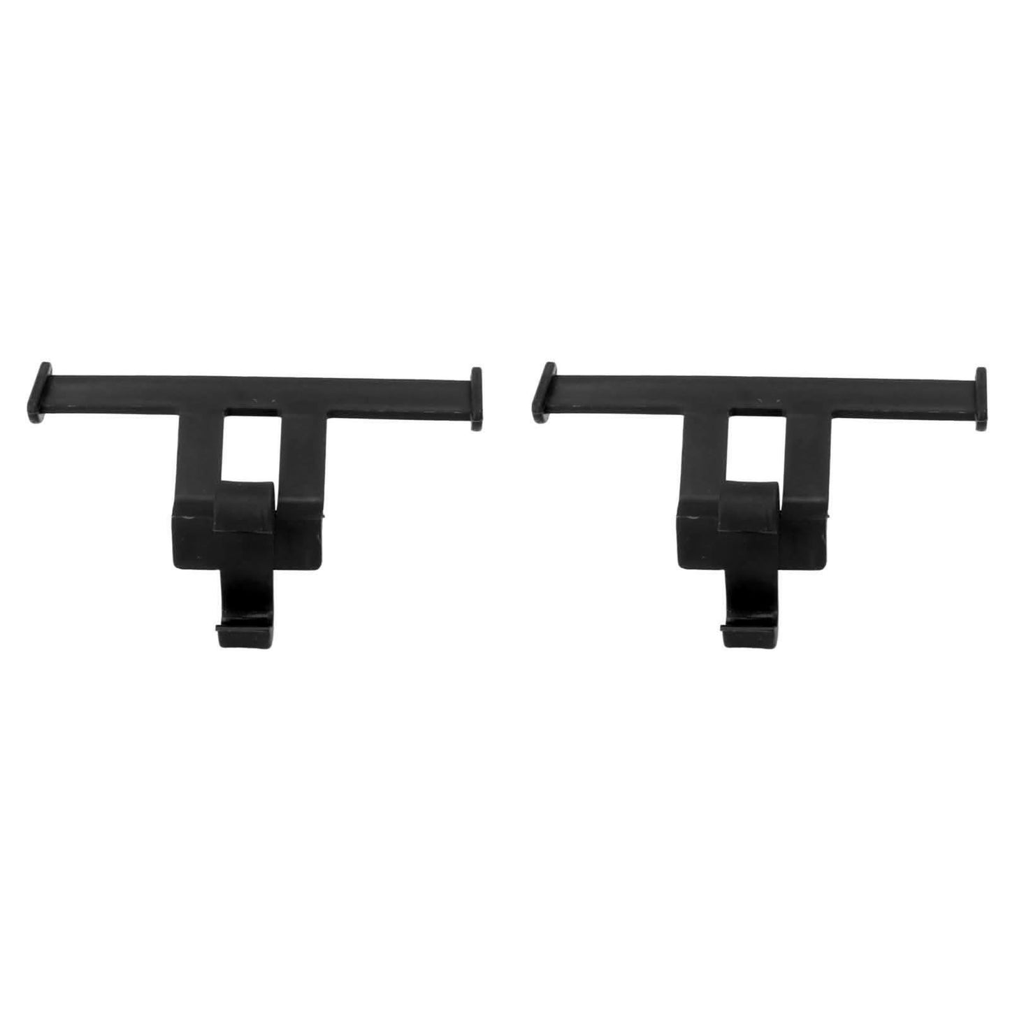 1 Pair Clogs Shoes Tail Wing Decor ABS Slippers Tail Fin Decoration Pendant Ornament Black