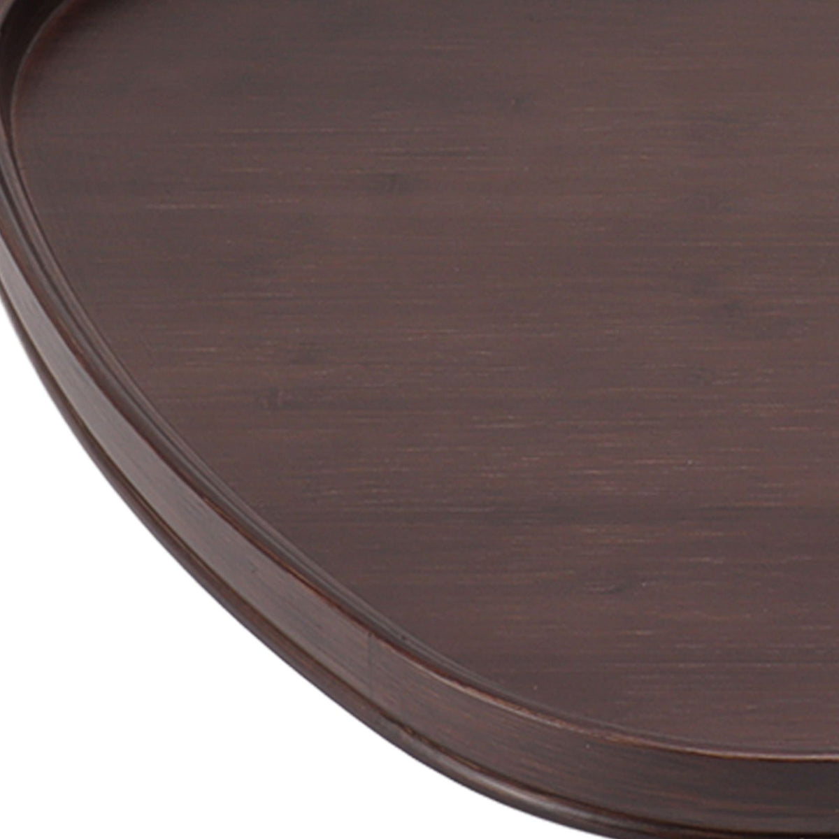Wood Serving Tray Sturdy Bamboo Simple Elegant Triangular