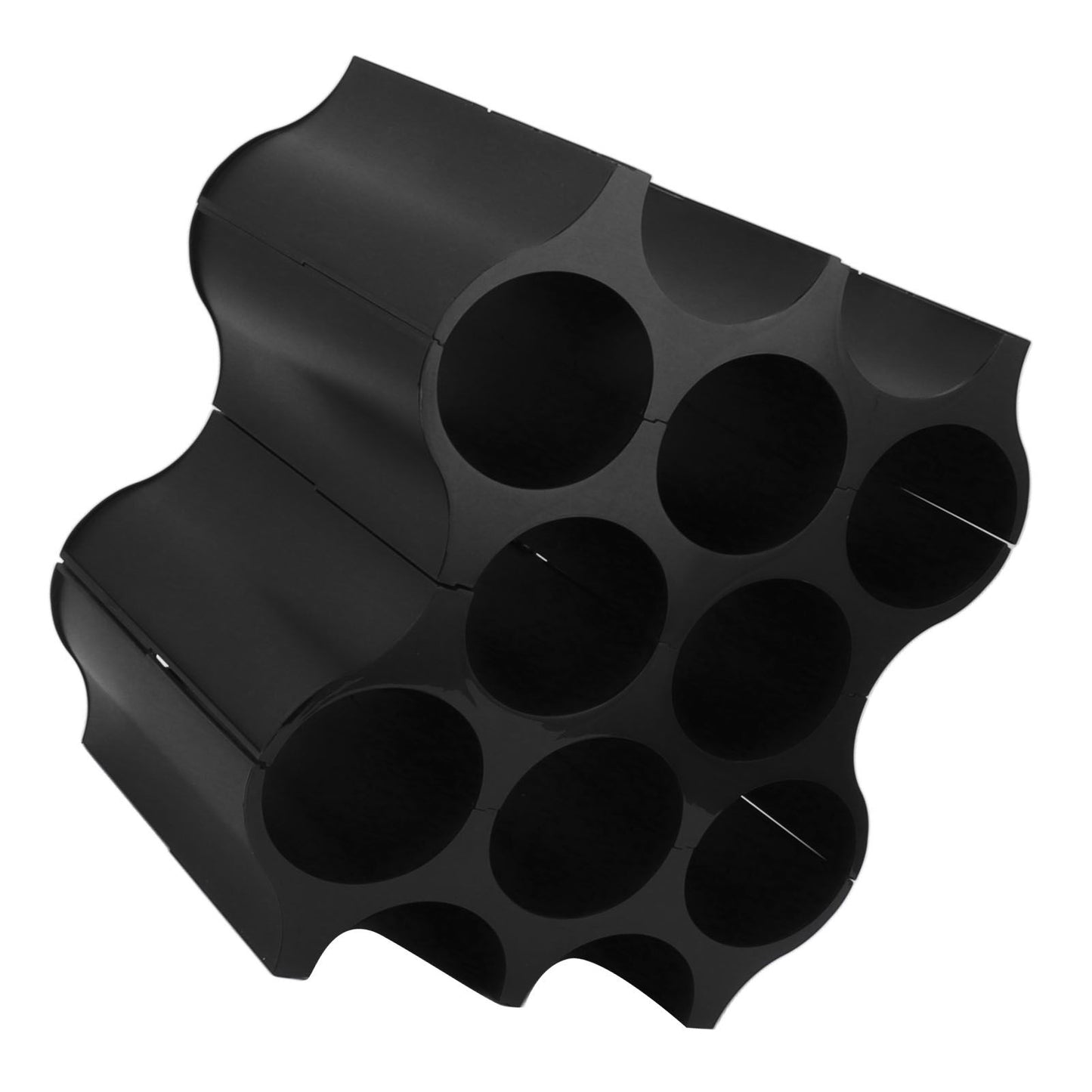 4Pcs Black Red Wine Bottle Rack Holder Simple Looking Decorative Wine Bottle Rack Organizer for Pantry Cabinet