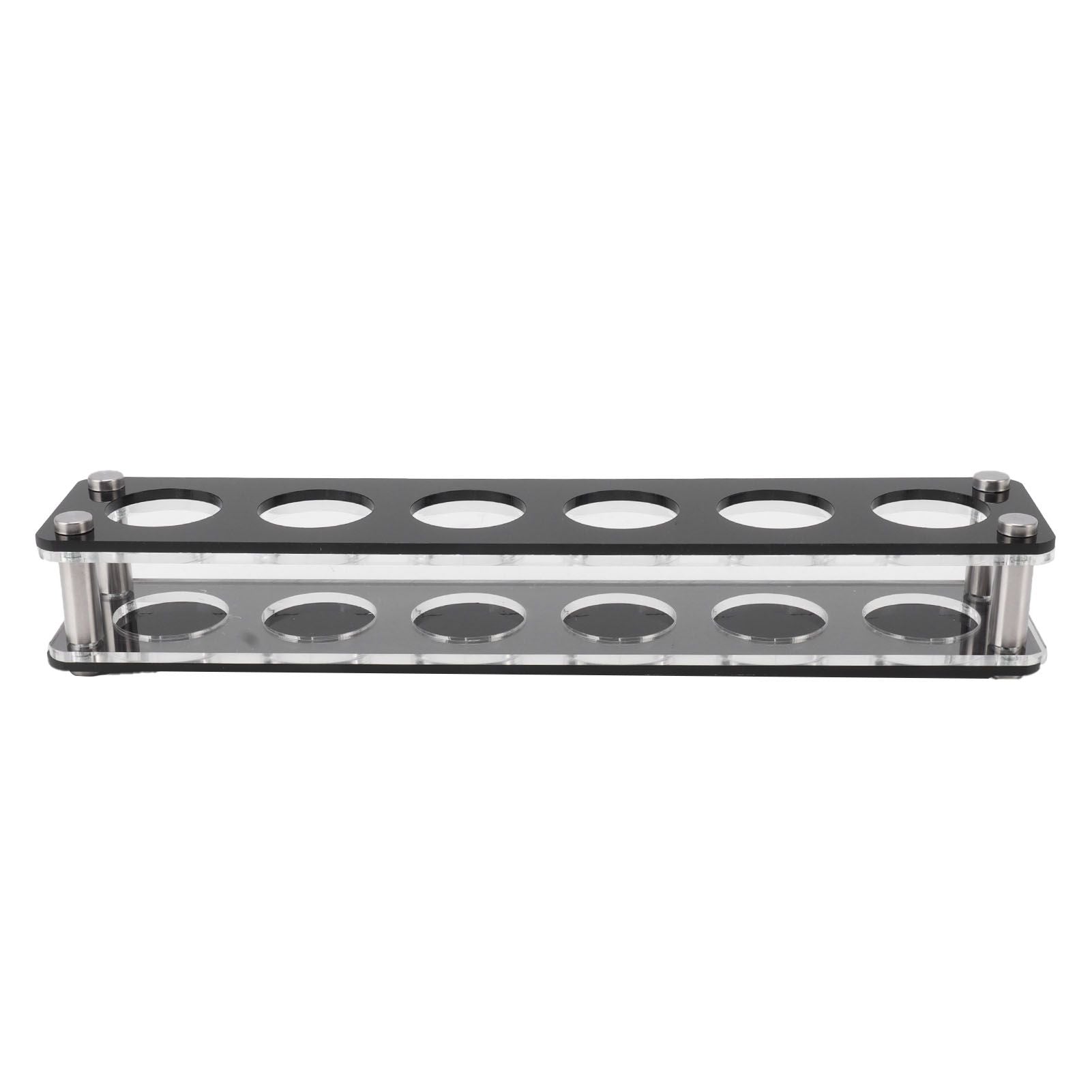 Wine Bottle Display Holder Acrylic Impact Resistant Decorative Wine Bottle Rack for Home Bar 1X6 6 Head Combination Cup Holder