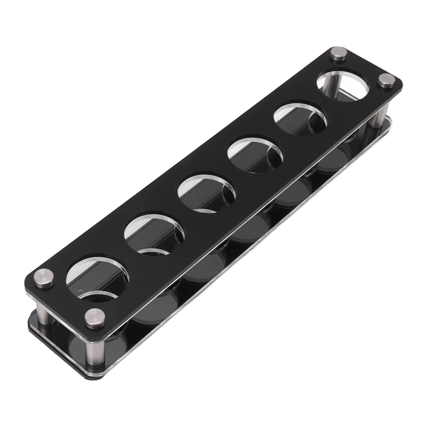 Wine Bottle Display Holder Acrylic Impact Resistant Decorative Wine Bottle Rack for Home Bar 1X6 6 Head Combination Cup Holder