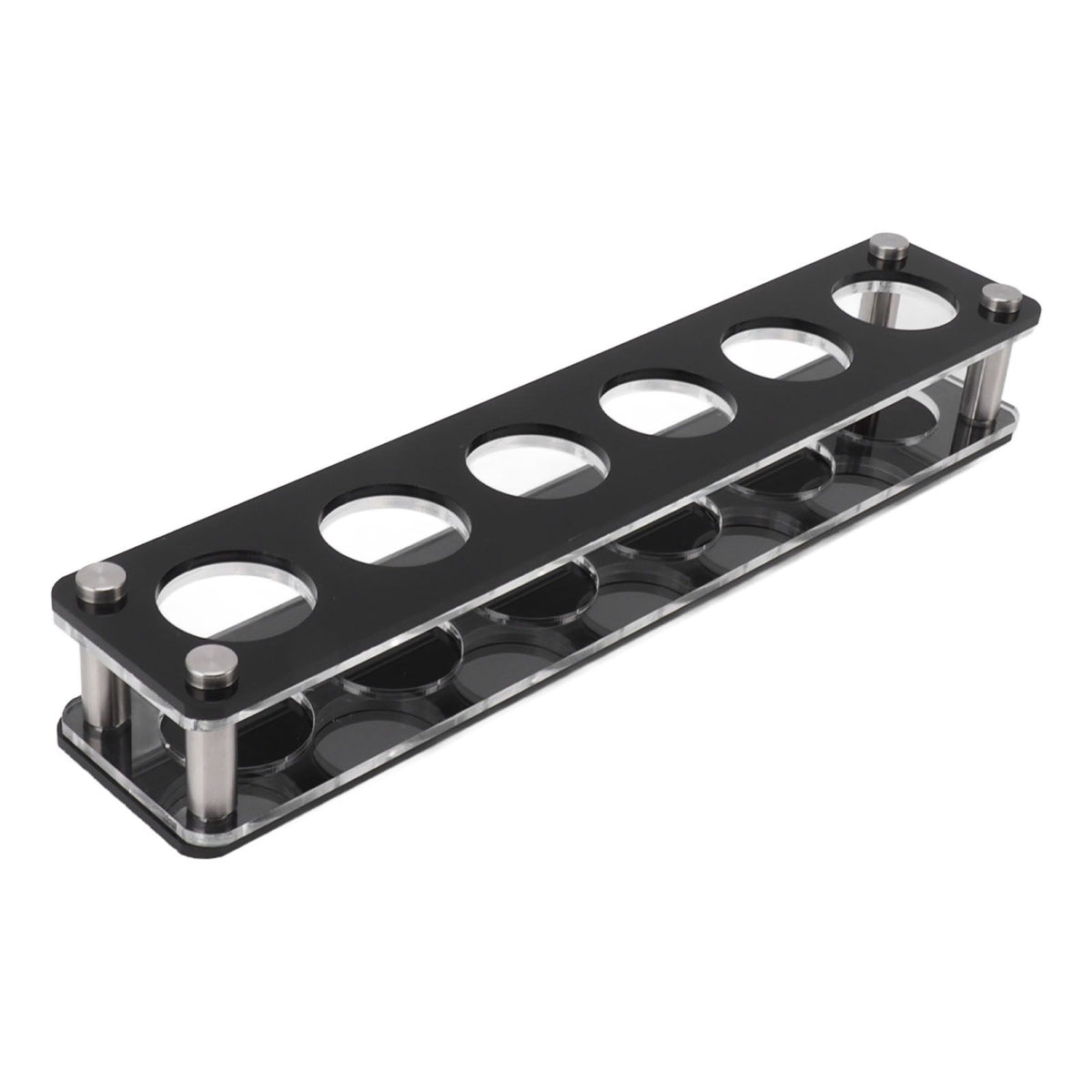 Wine Bottle Display Holder Acrylic Impact Resistant Decorative Wine Bottle Rack for Home Bar 1X6 6 Head Combination Cup Holder