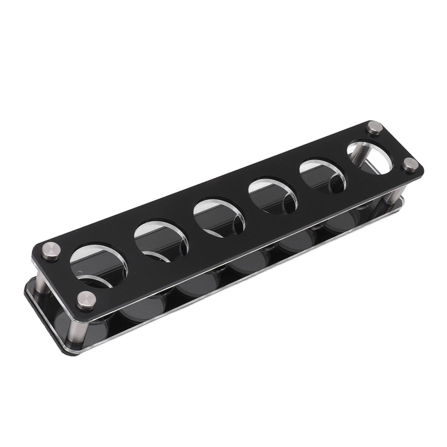 Wine Bottle Display Holder Acrylic Impact Resistant Decorative Wine Bottle Rack for Home Bar 1X6 6 Head Combination Cup Holder