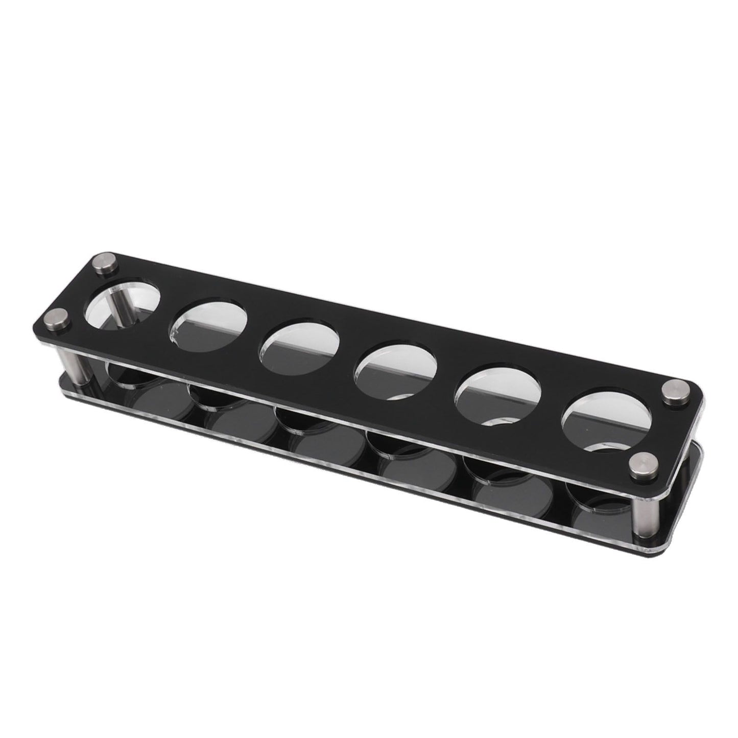 Wine Bottle Display Holder Acrylic Impact Resistant Decorative Wine Bottle Rack for Home Bar 1X6 6 Head Combination Cup Holder