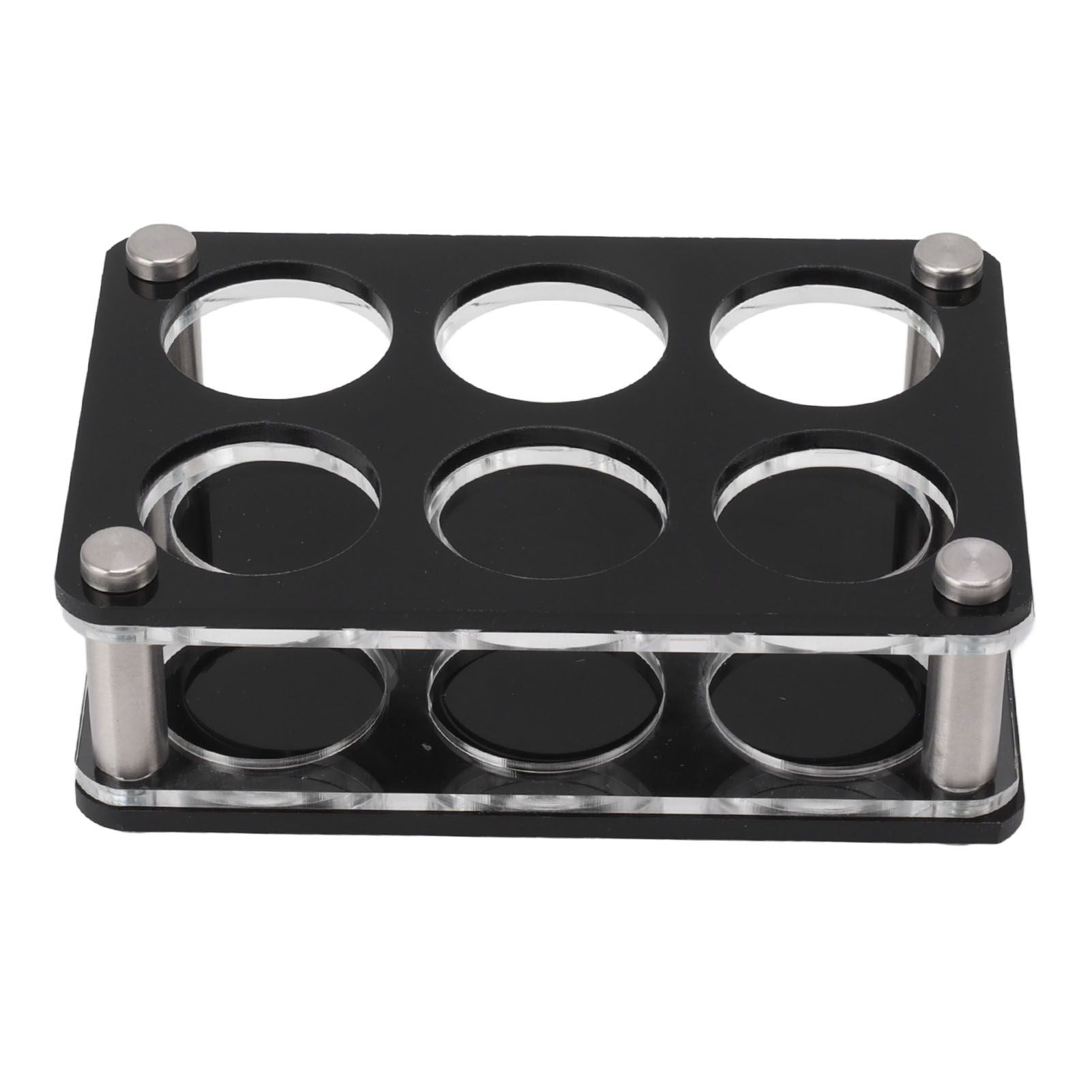 Wine Bottle Display Holder Acrylic Impact Resistant Decorative Wine Bottle Rack for Home Bar 2X3 6 Head Combination Cup Holder
