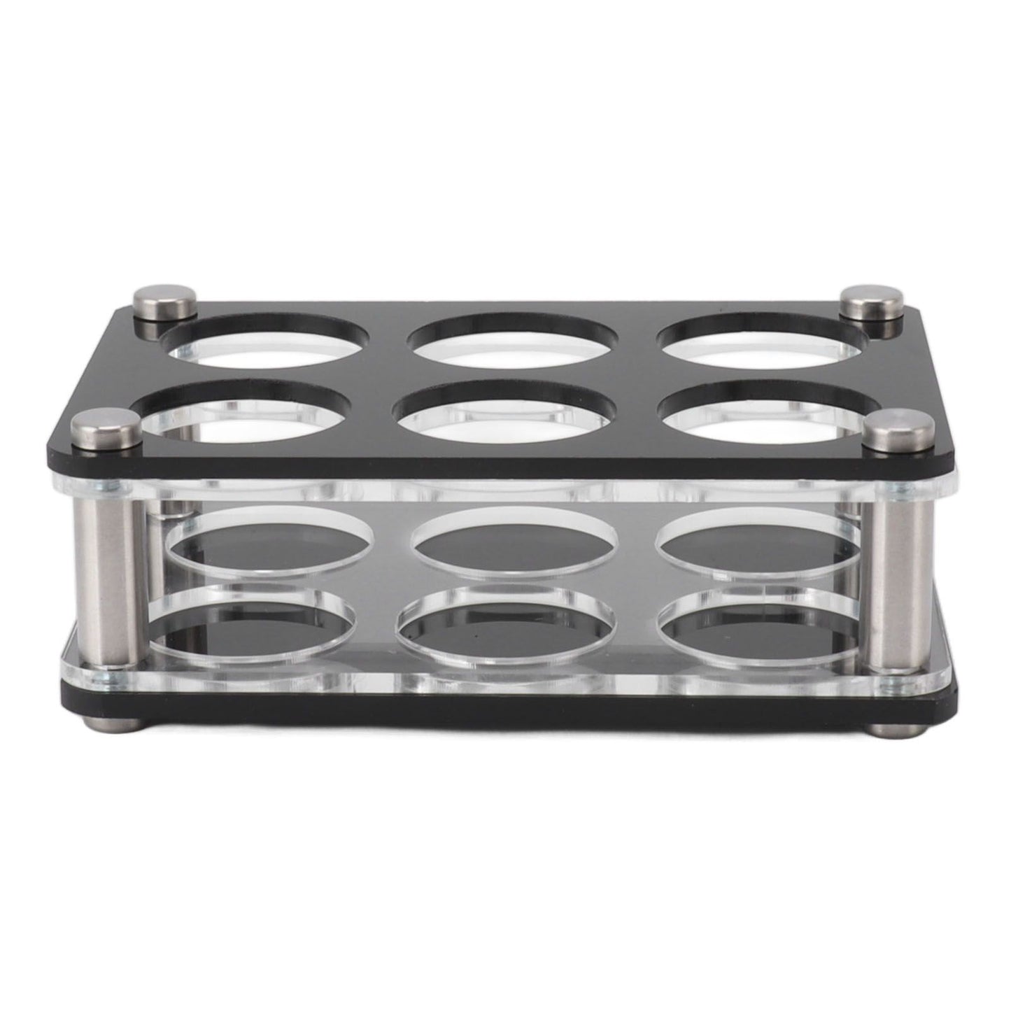 Wine Bottle Display Holder Acrylic Impact Resistant Decorative Wine Bottle Rack for Home Bar 2X3 6 Head Combination Cup Holder
