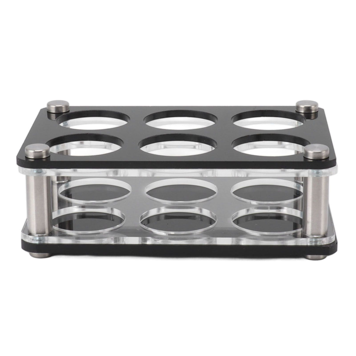 Wine Bottle Display Holder Acrylic Impact Resistant Decorative Wine Bottle Rack for Home Bar 2X3 6 Head Combination Cup Holder
