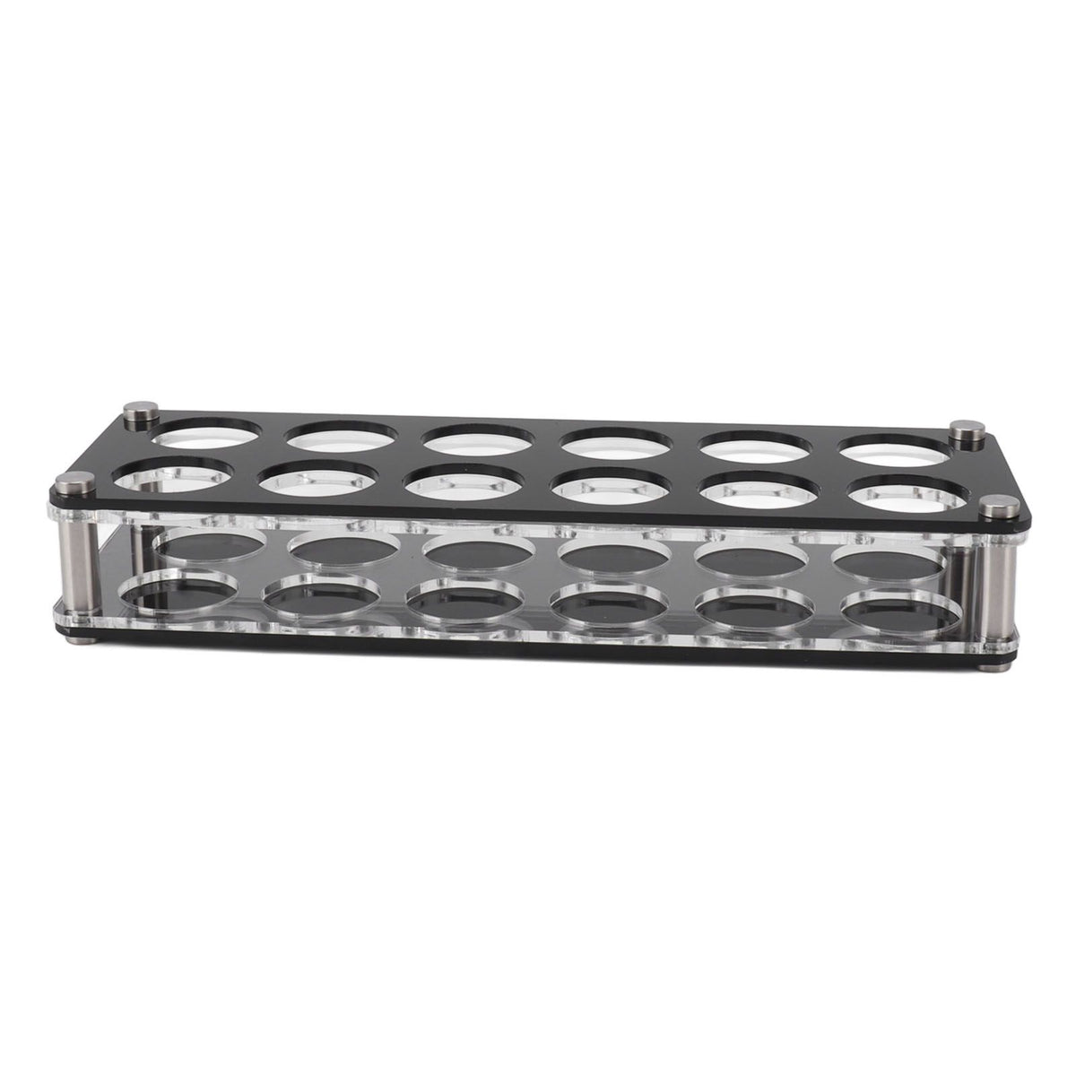 Wine Bottle Display Holder Acrylic Impact Resistant Decorative Wine Bottle Rack for Home Bar 2X6 12 Head Combination Cup Holder