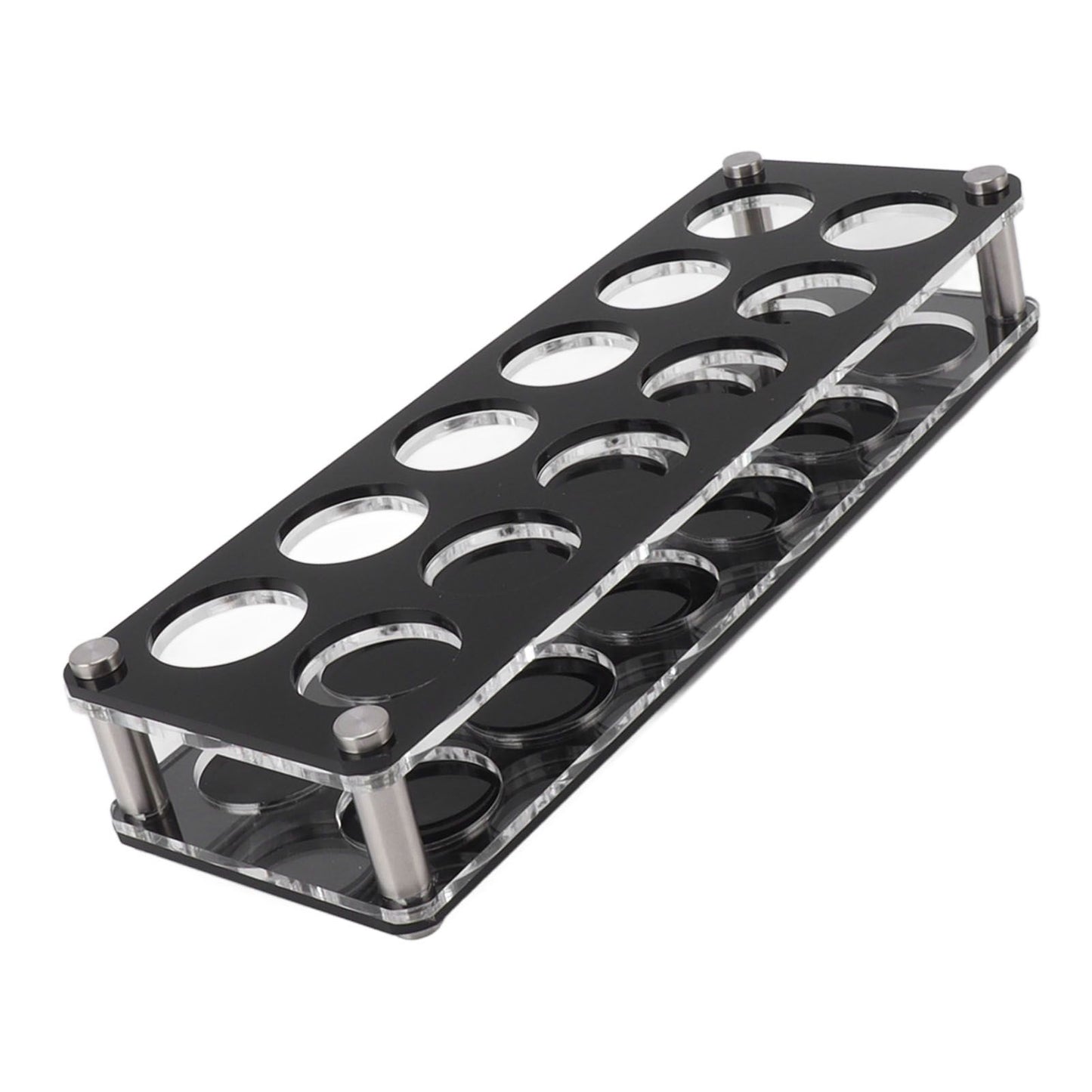 Wine Bottle Display Holder Acrylic Impact Resistant Decorative Wine Bottle Rack for Home Bar 2X6 12 Head Combination Cup Holder