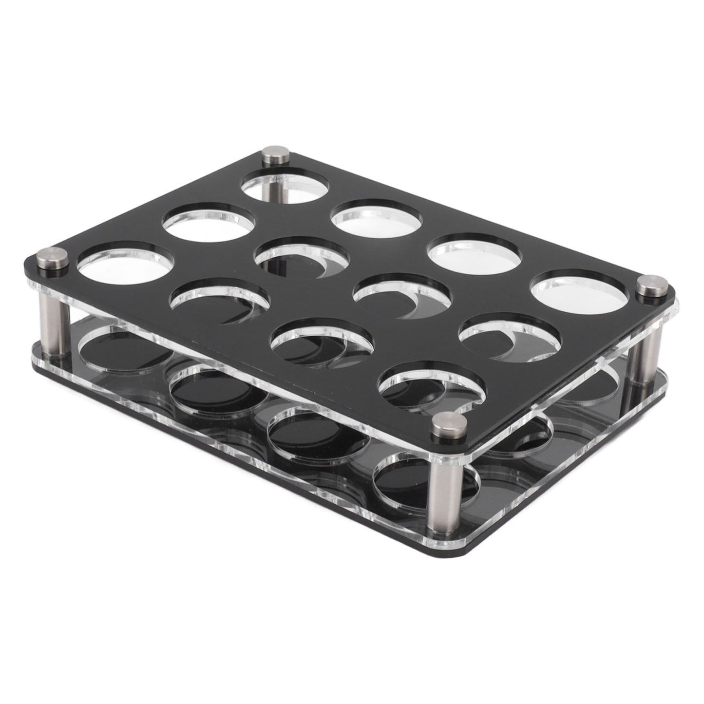 Wine Bottle Display Holder Acrylic Impact Resistant Decorative Wine Bottle Rack for Home Bar 3X4 12 Head Combination Cup Holder