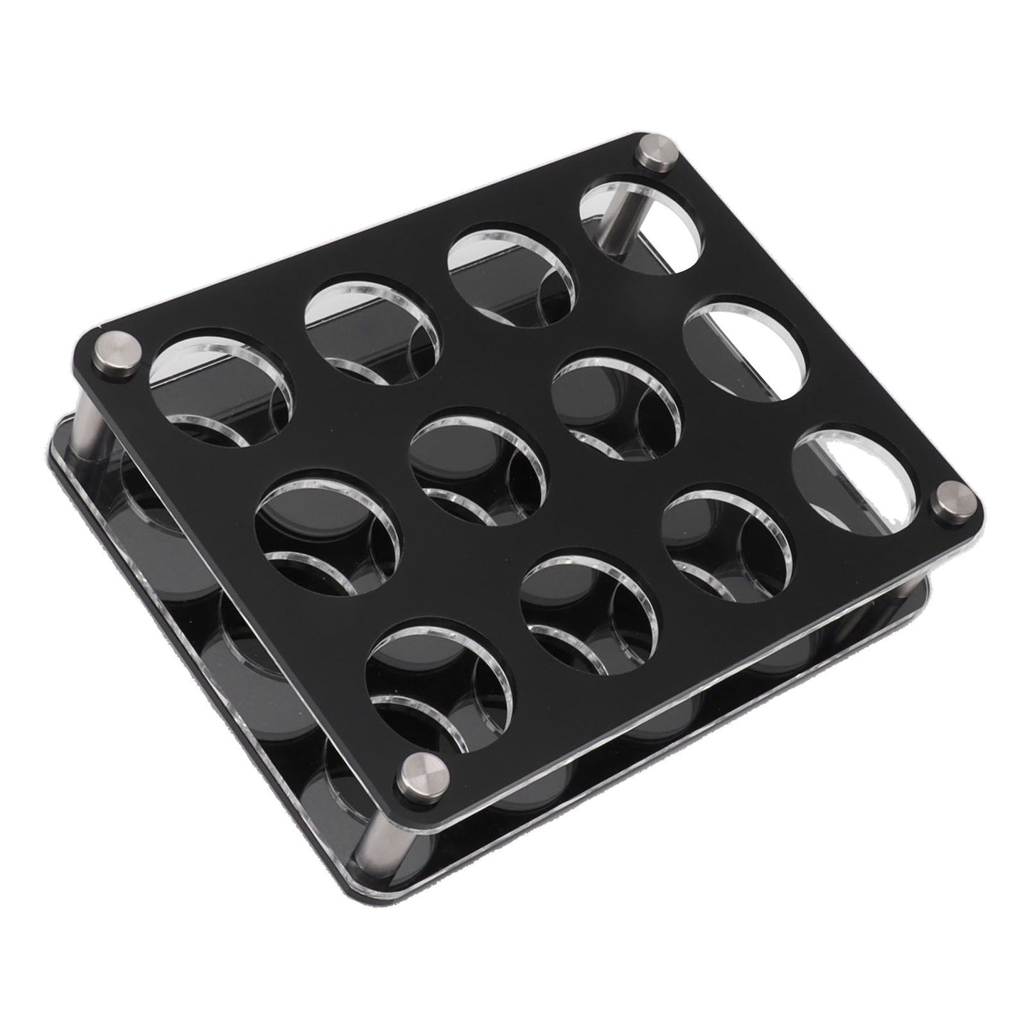 Wine Bottle Display Holder Acrylic Impact Resistant Decorative Wine Bottle Rack for Home Bar 3X4 12 Head Combination Cup Holder