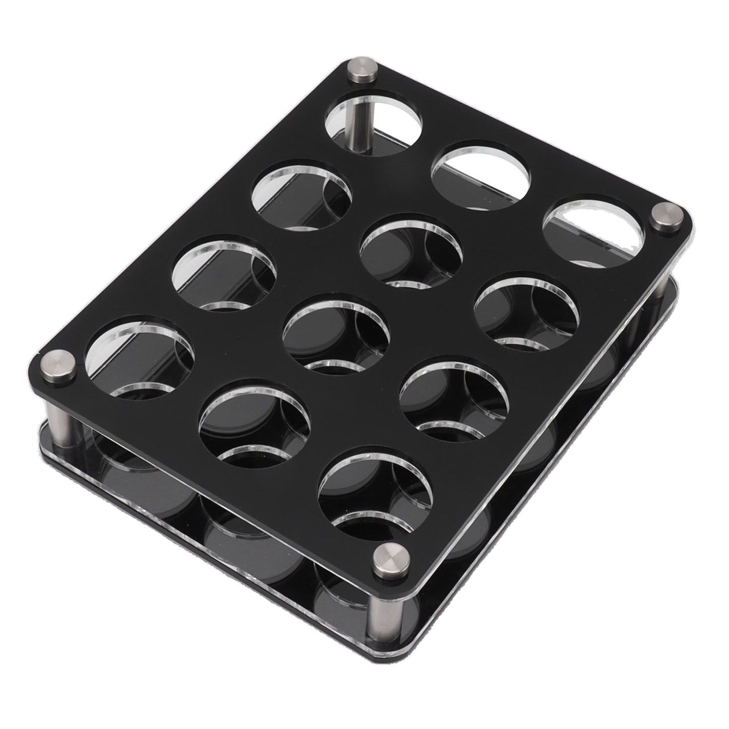 Wine Bottle Display Holder Acrylic Impact Resistant Decorative Wine Bottle Rack for Home Bar 3X4 12 Head Combination Cup Holder
