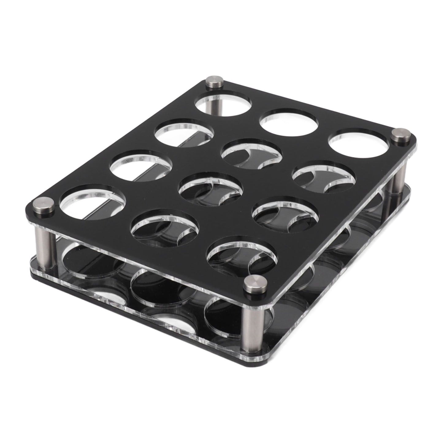 Wine Bottle Display Holder Acrylic Impact Resistant Decorative Wine Bottle Rack for Home Bar 3X4 12 Head Combination Cup Holder