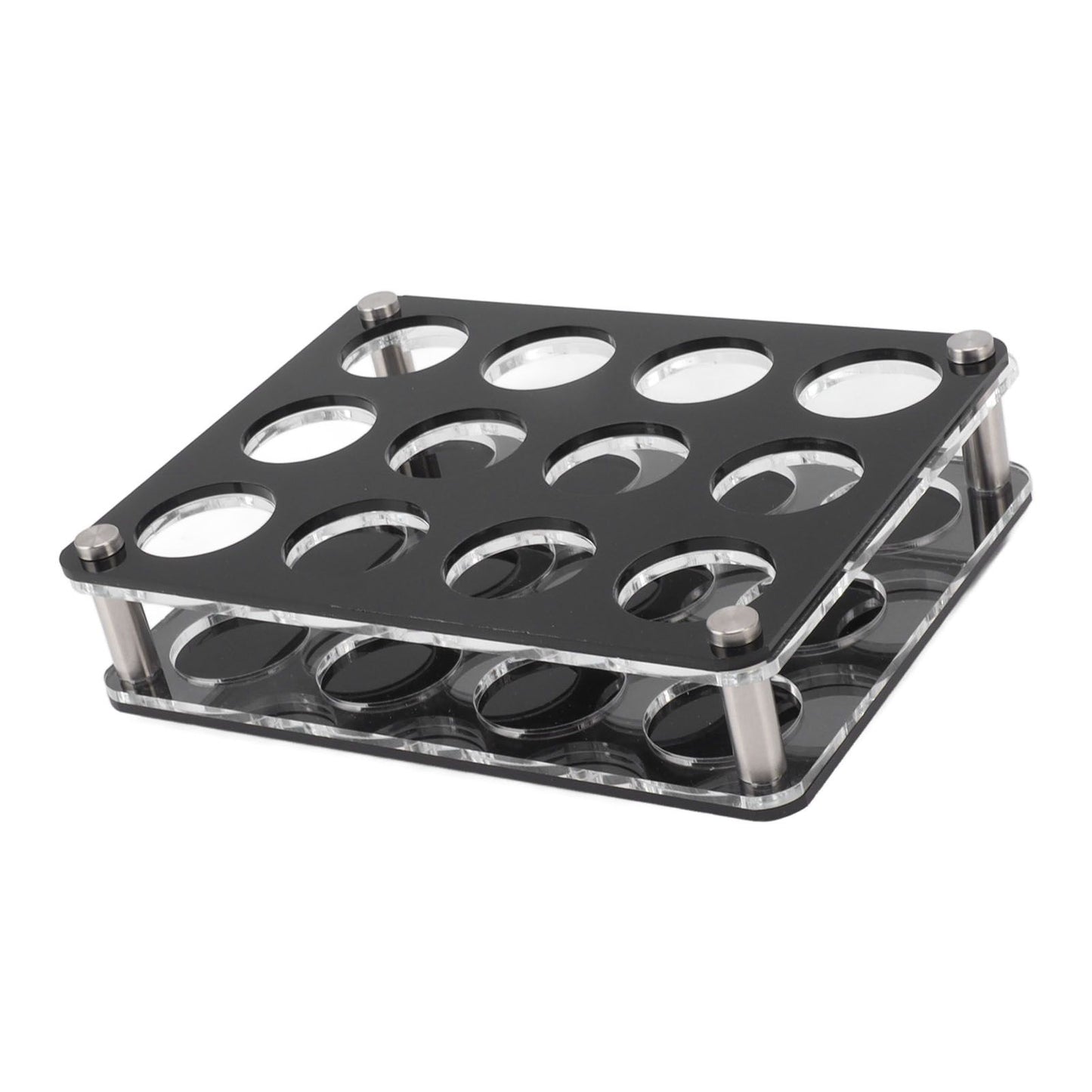 Wine Bottle Display Holder Acrylic Impact Resistant Decorative Wine Bottle Rack for Home Bar 3X4 12 Head Combination Cup Holder