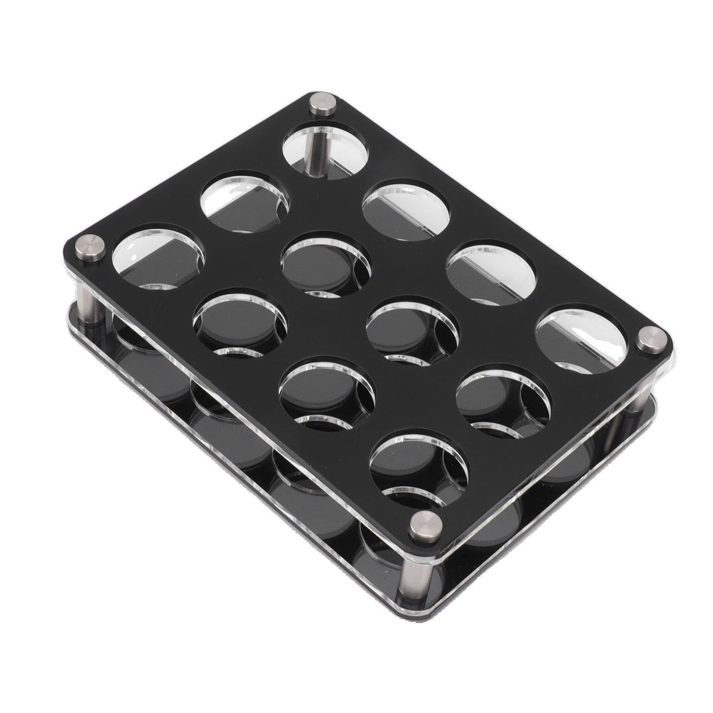 Wine Bottle Display Holder Acrylic Impact Resistant Decorative Wine Bottle Rack for Home Bar 3X4 12 Head Combination Cup Holder