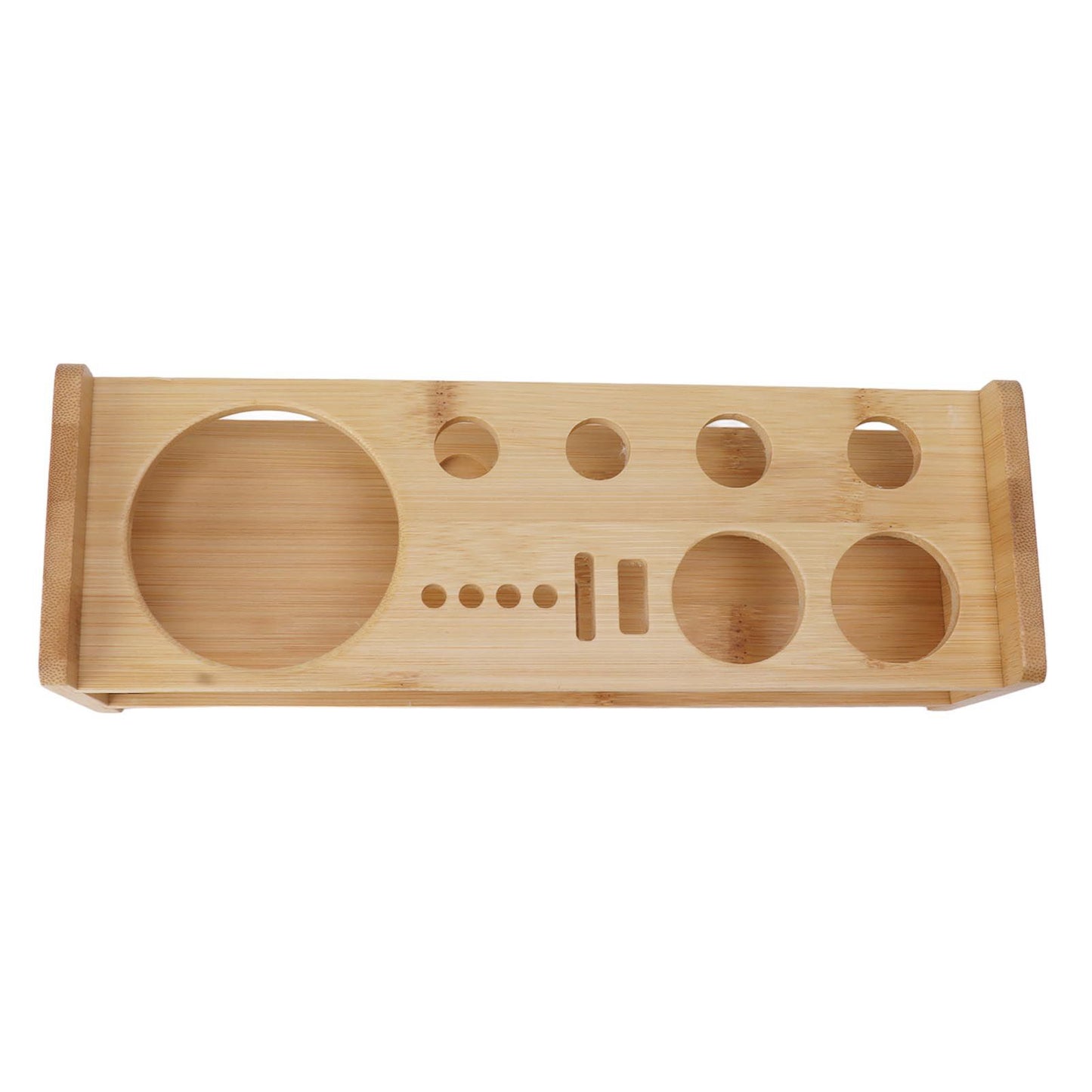 Bartender Kit Stand Large Capacity Space Saving Bamboo Wood Bartending Tool Storage Holder for Bar Home