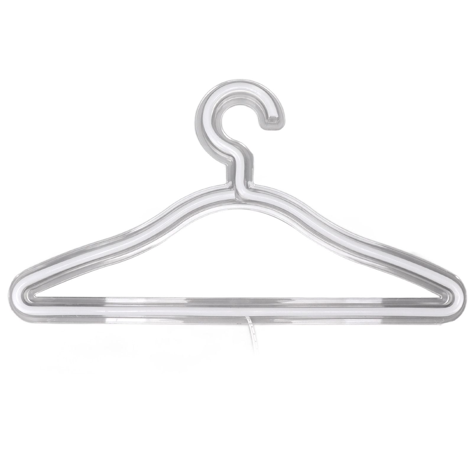 Coat Hanger LED Neon Sign Decorative Wall Hanging Sign for Room Bedroom Store Holiday Wall Decoration