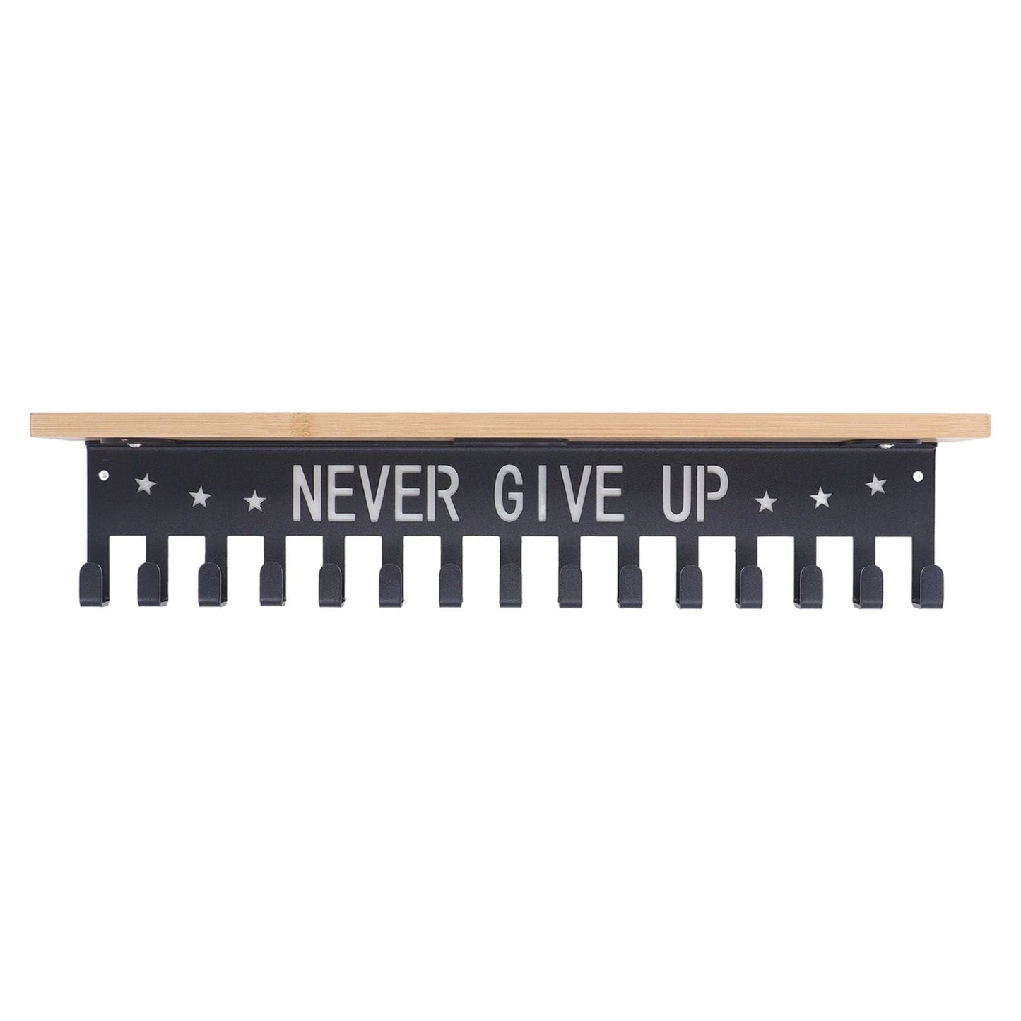 Metal Award Display Trophy Shelf Bamboo Trophy Shelf Metal Wall Mounted Medal Display Hanger