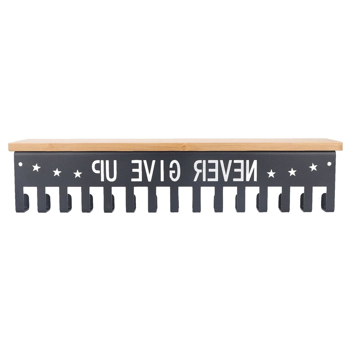 Metal Award Display Trophy Shelf Bamboo Trophy Shelf Metal Wall Mounted Medal Display Hanger