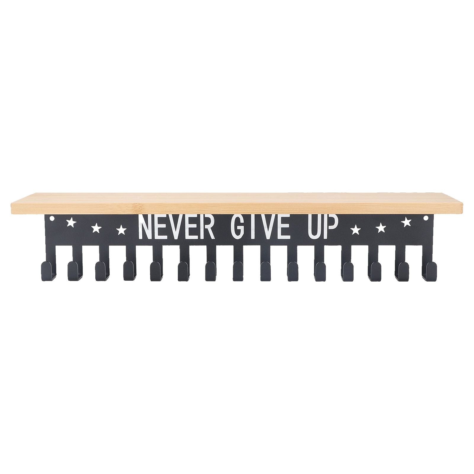 Metal Award Display Trophy Shelf Bamboo Trophy Shelf Metal Wall Mounted Medal Display Hanger