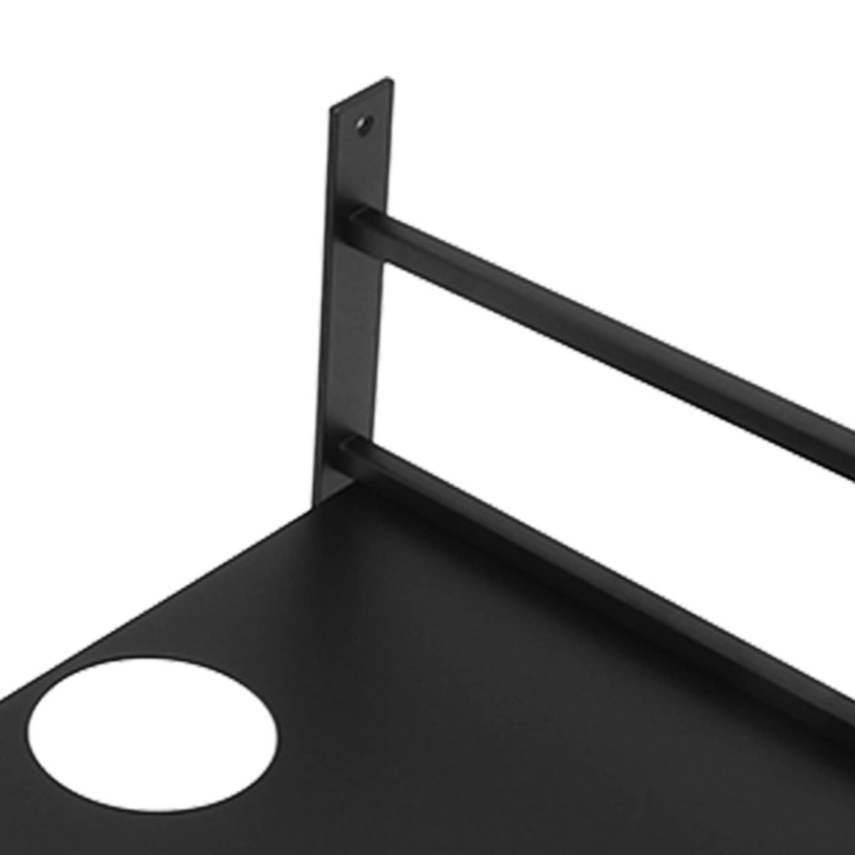 Wall Mounted Projector Shelf Aluminum Floating Projector, Black
