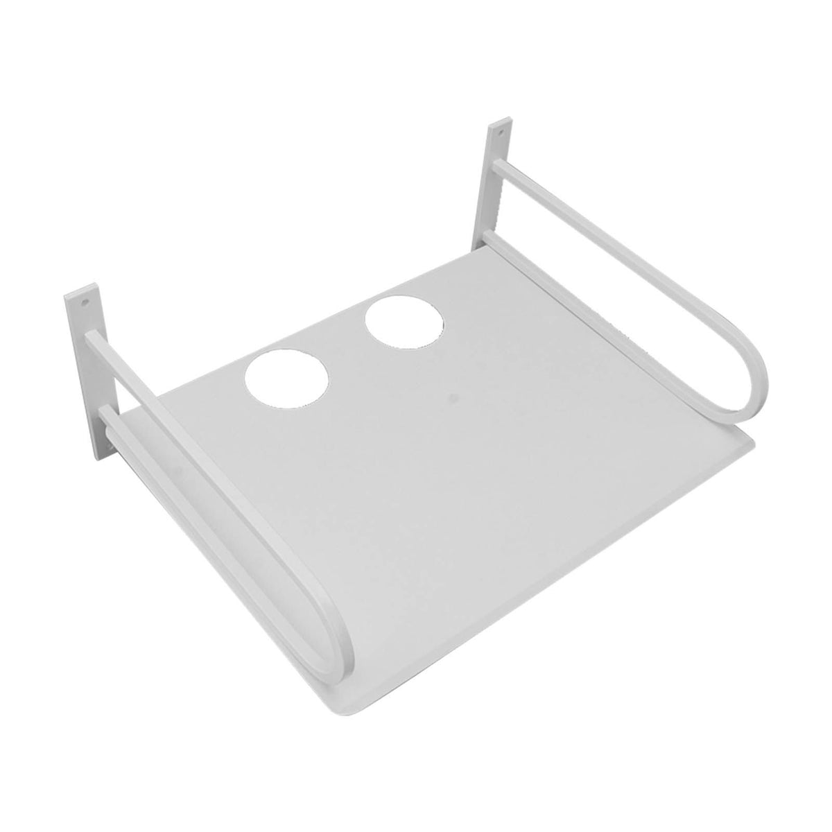 Wall Mounted Projector Shelf Aluminum Floating Projector, White