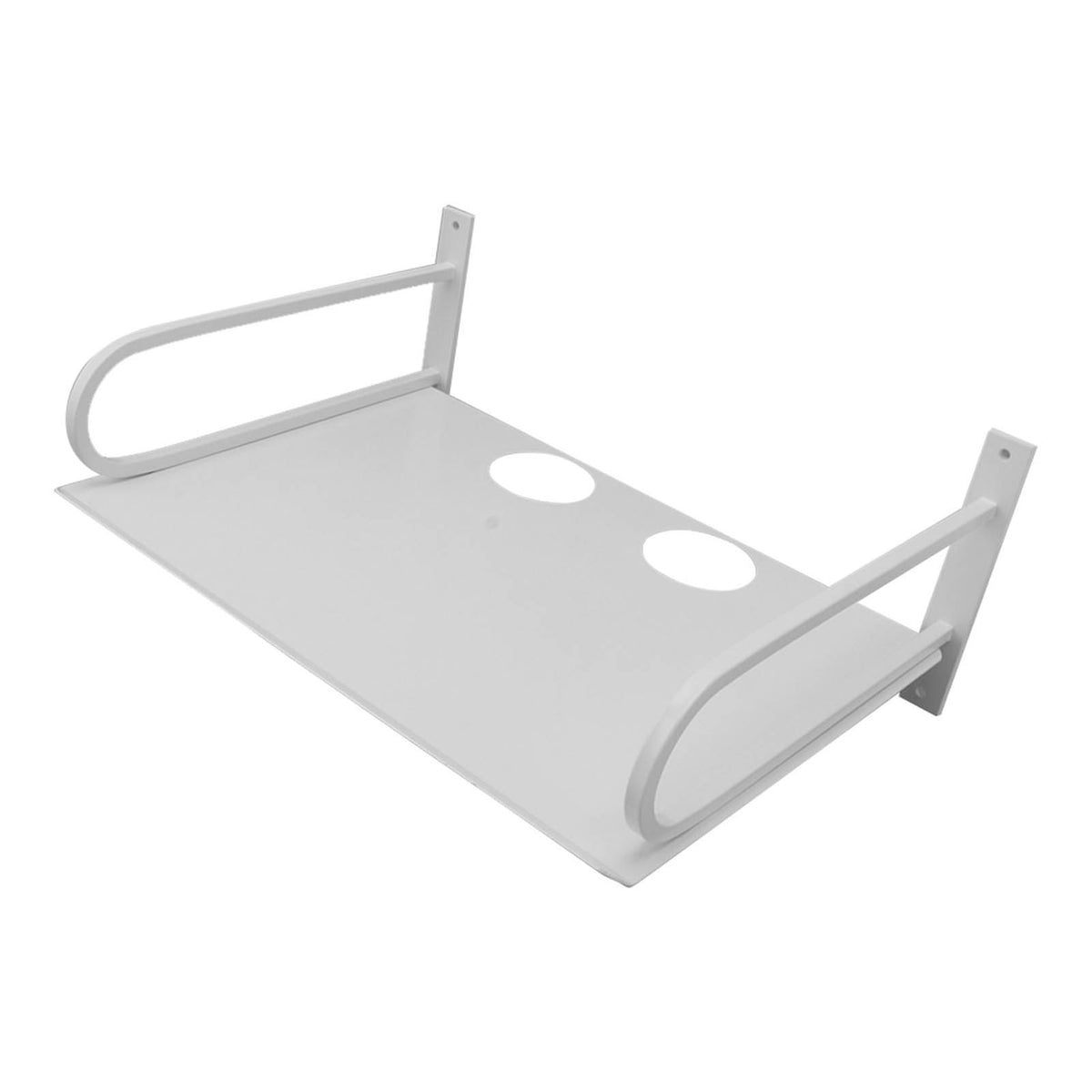 Wall Mounted Projector Shelf Aluminum Floating Projector, White