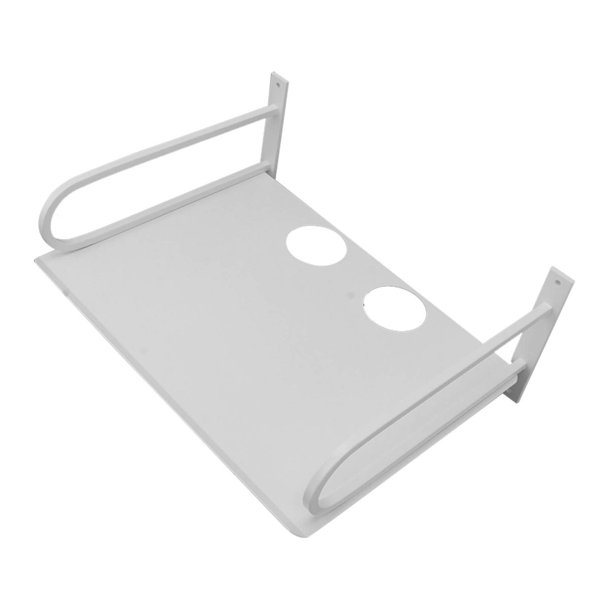Wall Mounted Projector Shelf Aluminum Floating Projector, White