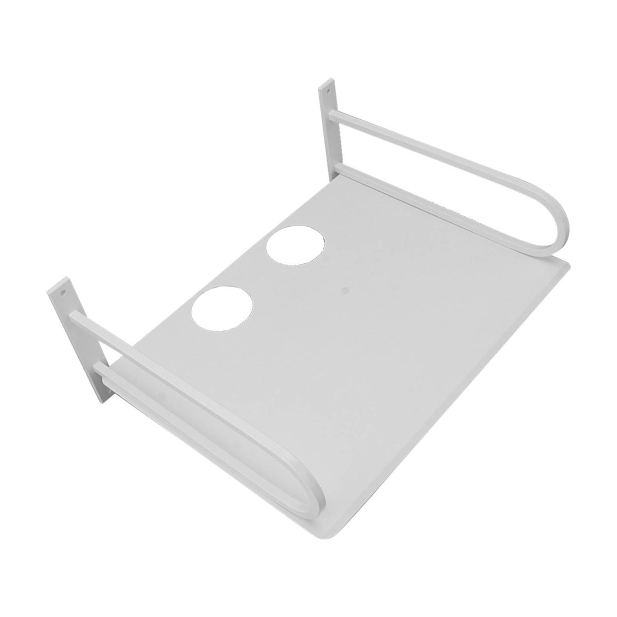 Wall Mounted Projector Shelf Aluminum Floating Projector, White