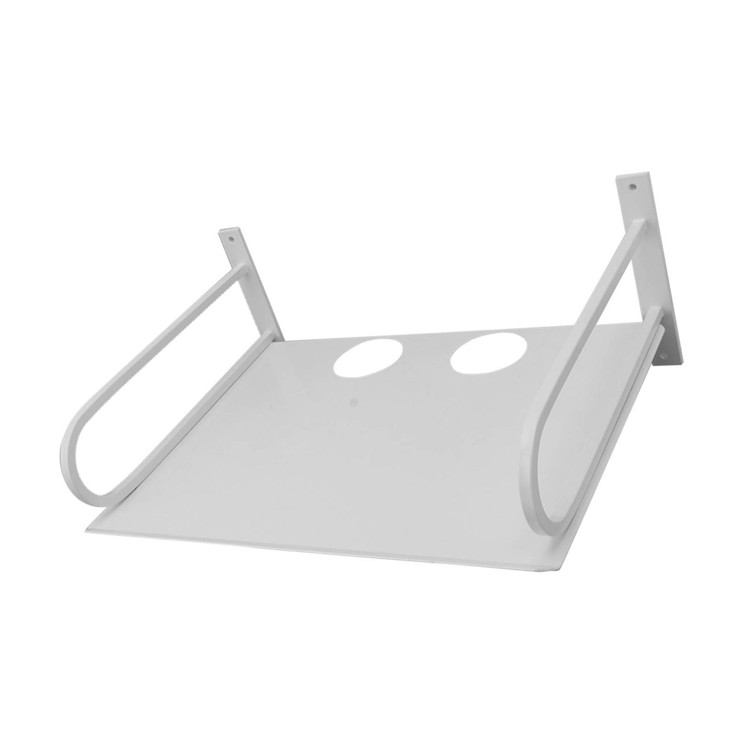 Wall Mounted Projector Shelf Aluminum Floating Projector Shelves for Router TV Box DVD Player Cable Box White