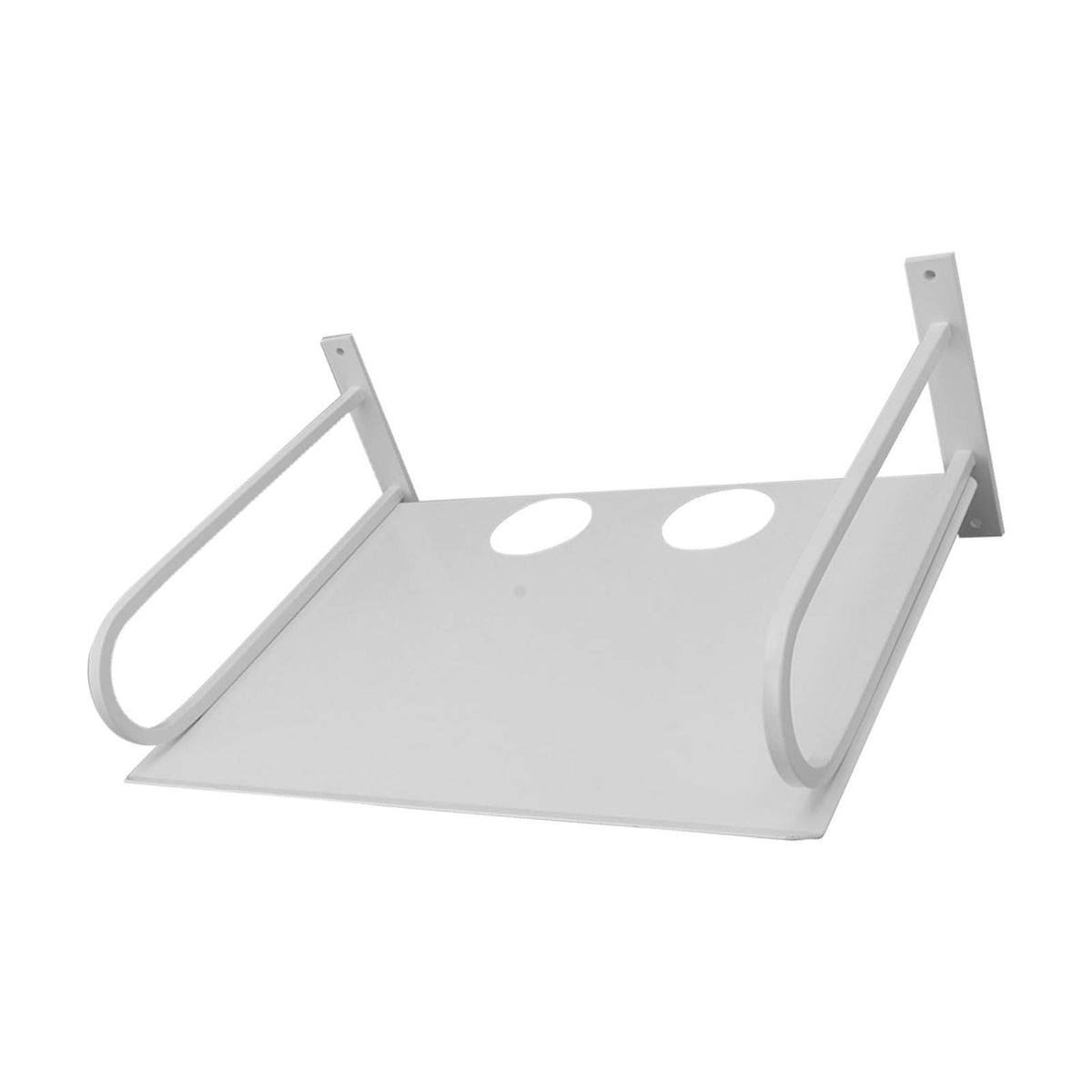 Wall Mounted Projector Shelf Aluminum Floating Projector, White