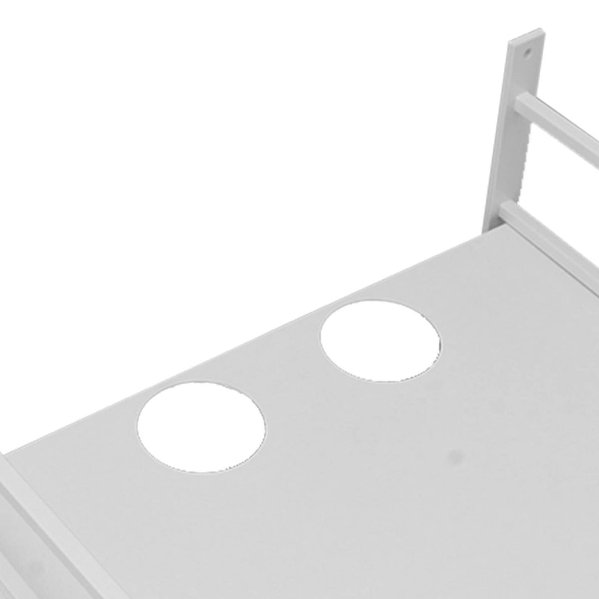 Wall Mounted Projector Shelf Aluminum Floating Projector, White