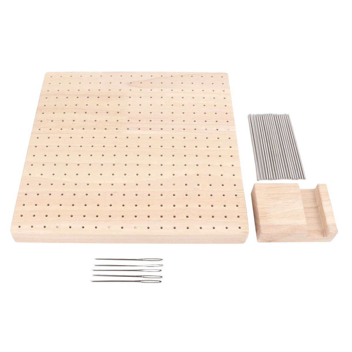 9.3in Rubber Wooden Crochet Blocking Board Crochet Accessories
