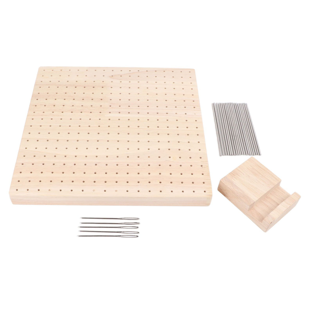9.3in Rubber Wooden Crochet Blocking Board Crochet Accessories