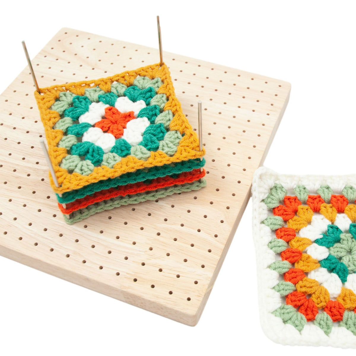 9.3in Rubber Wooden Crochet Blocking Board Crochet Accessories