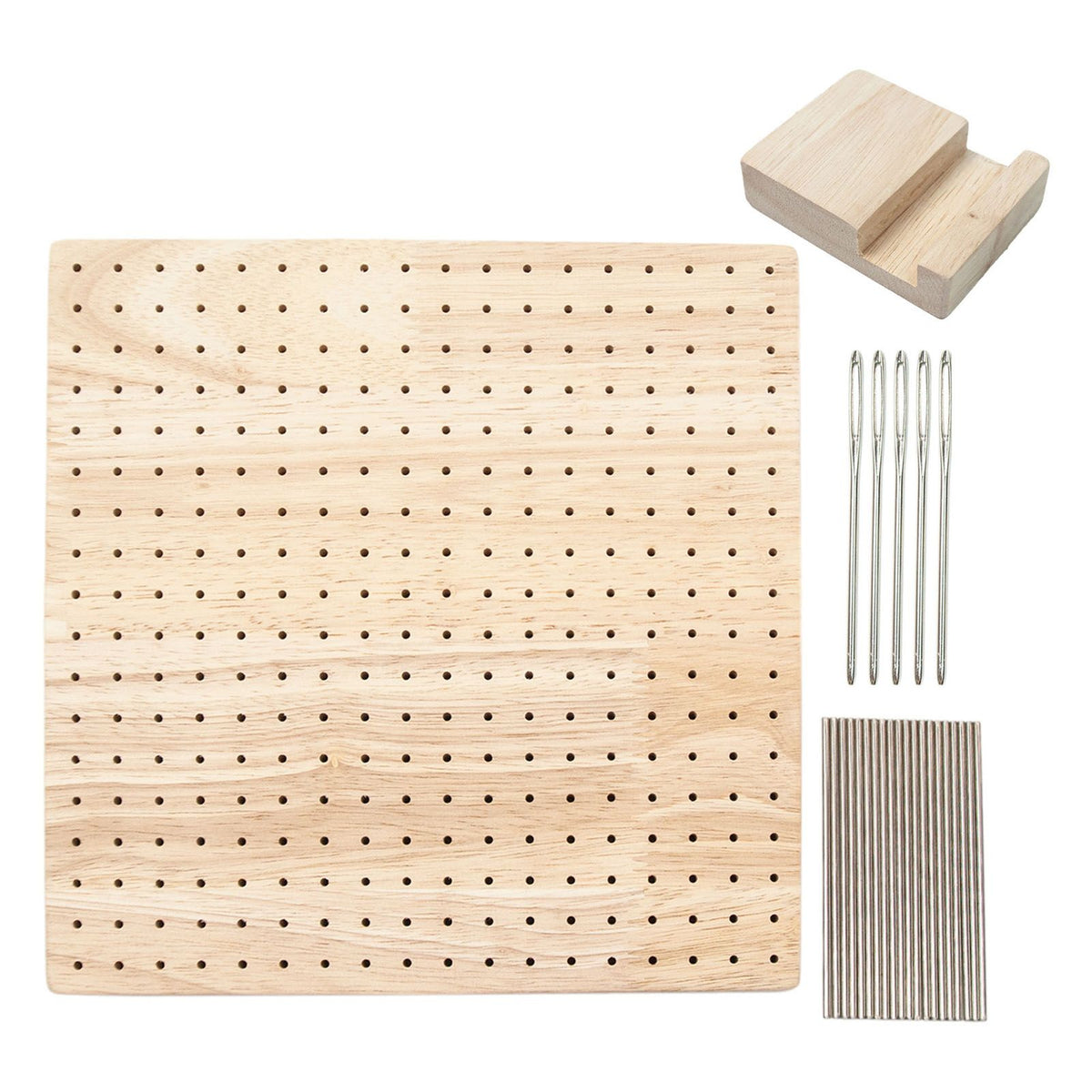 9.3in Rubber Wooden Crochet Blocking Board Crochet Accessories