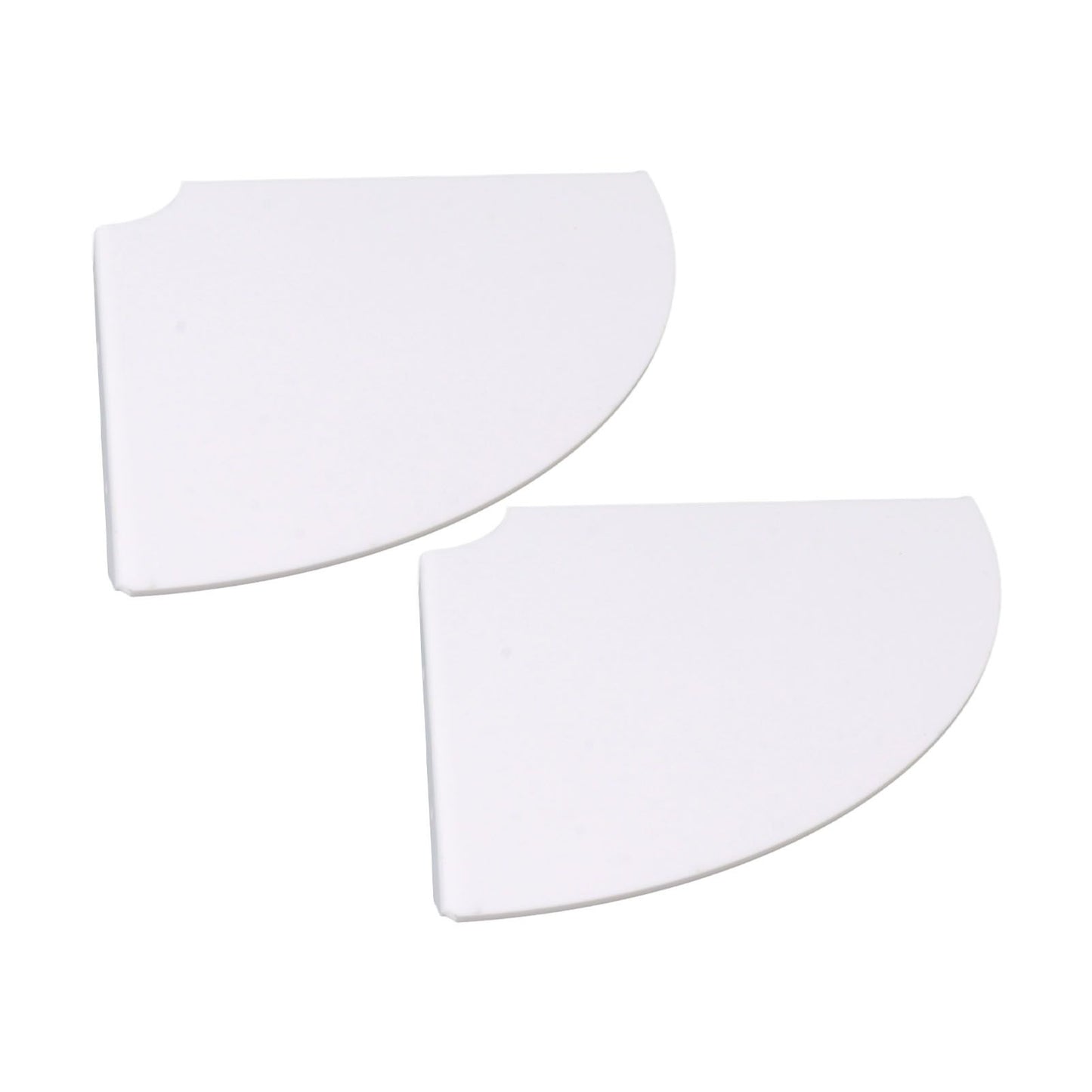 2pcs Wall Mount Floating Corner Shelves Quarter Round Hanging Corner Shelves for Bedrooms Living Rooms Shower Room White