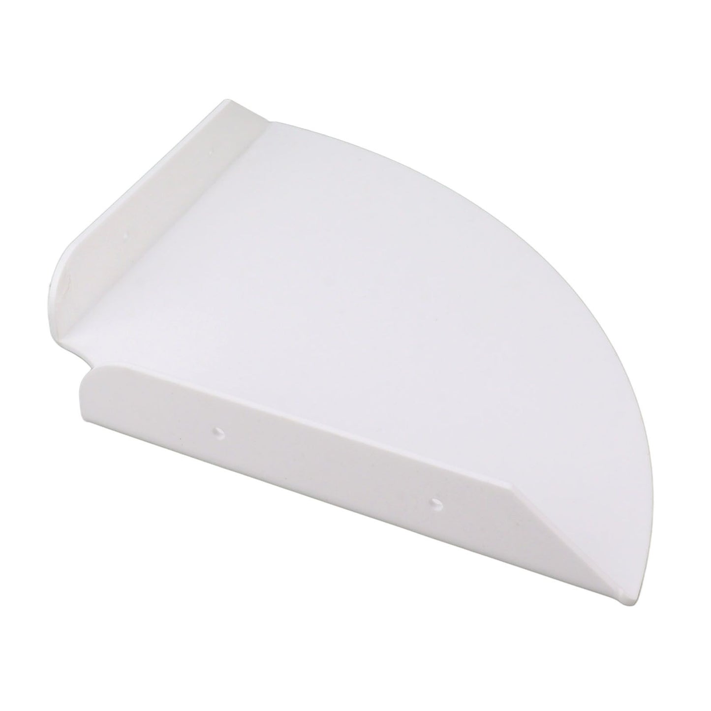 2pcs Wall Mount Floating Corner Shelves Quarter Round Hanging Corner Shelves for Bedrooms Living Rooms Shower Room White