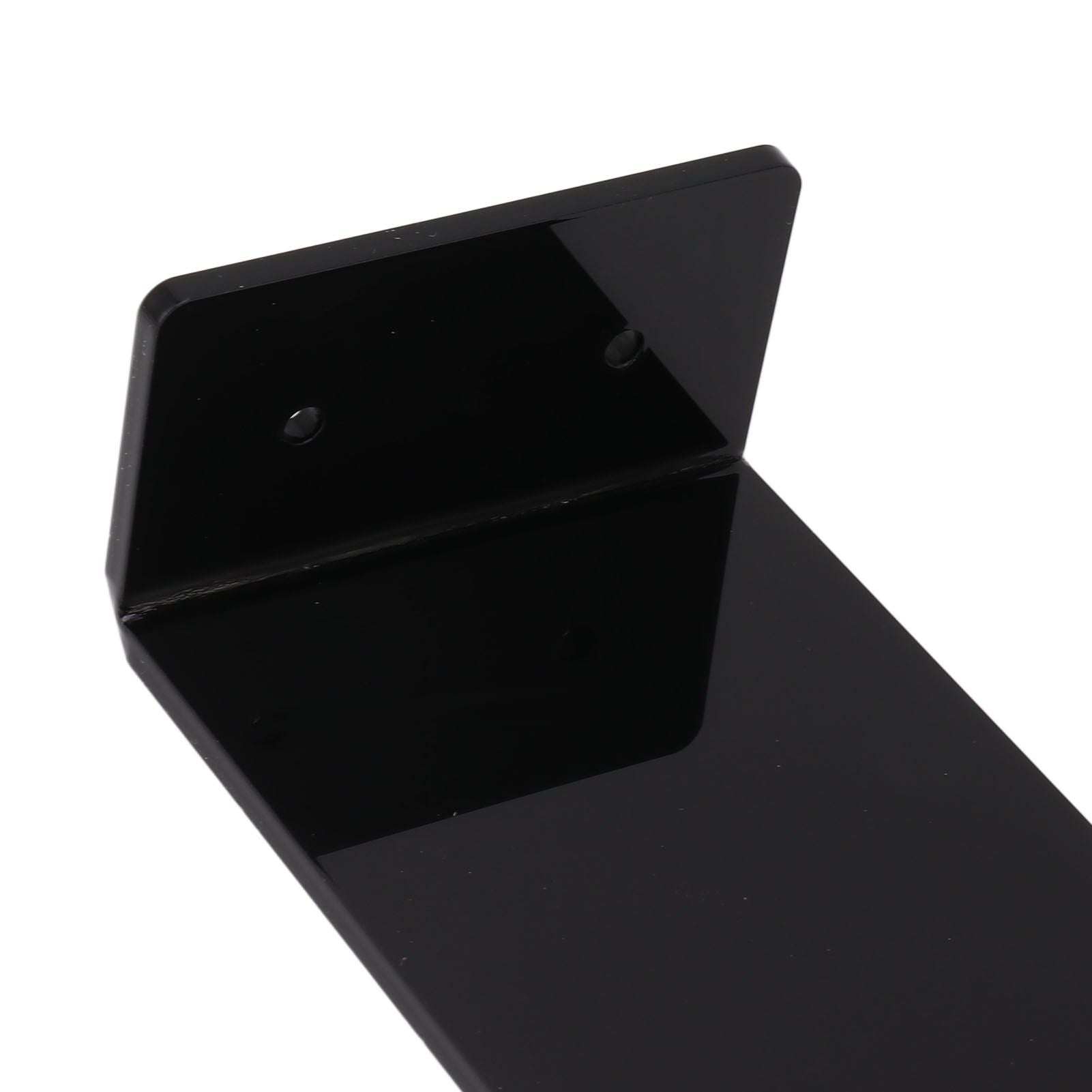 6pcs Floating Shoe Shelves 7.9in Length Acrylic Shoe Display for Footwear Collection Black