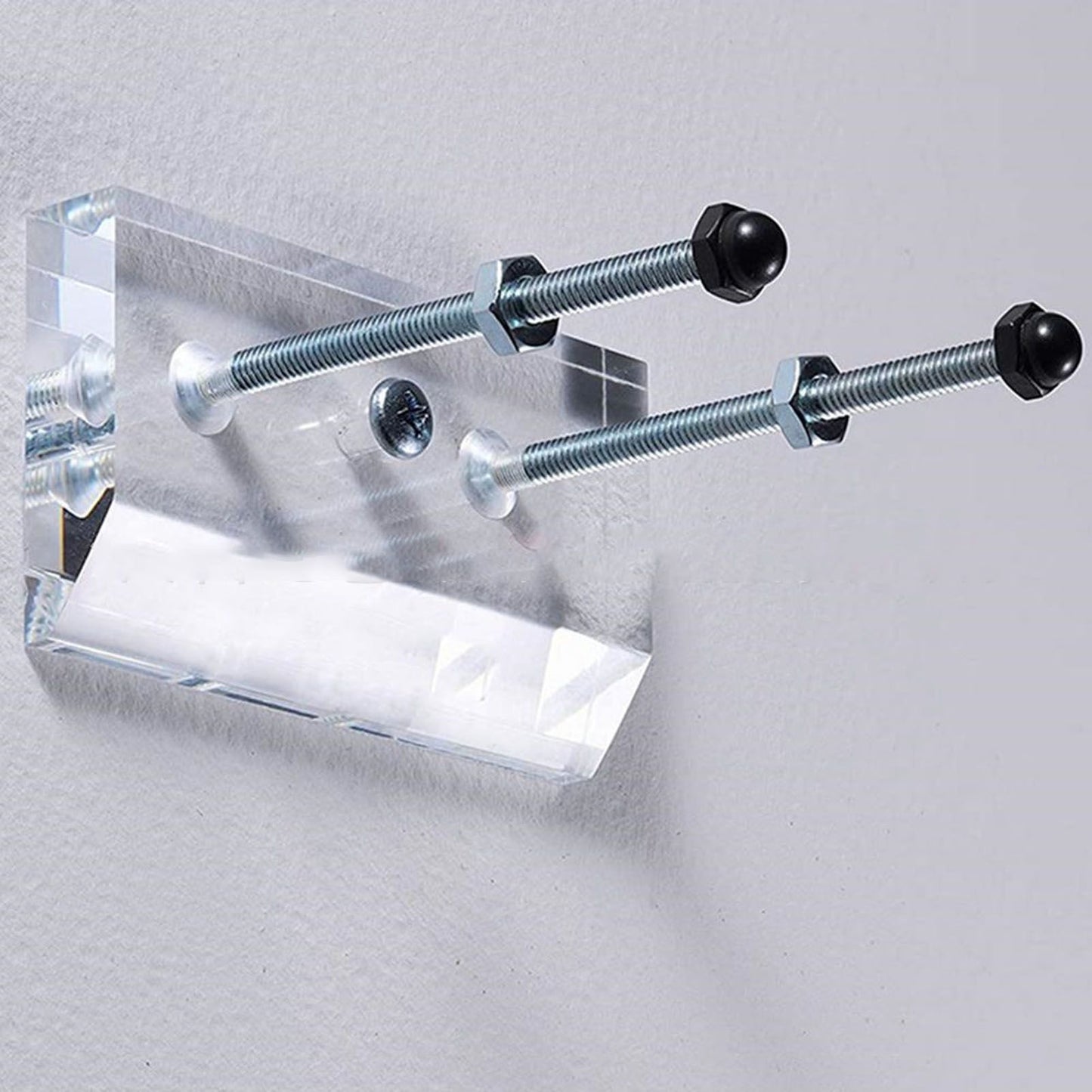 Skateboard Hanger Durable Acrylic Vertical Floating Effect High Stability Skateboard Wall Mount for Deck Display Storage White