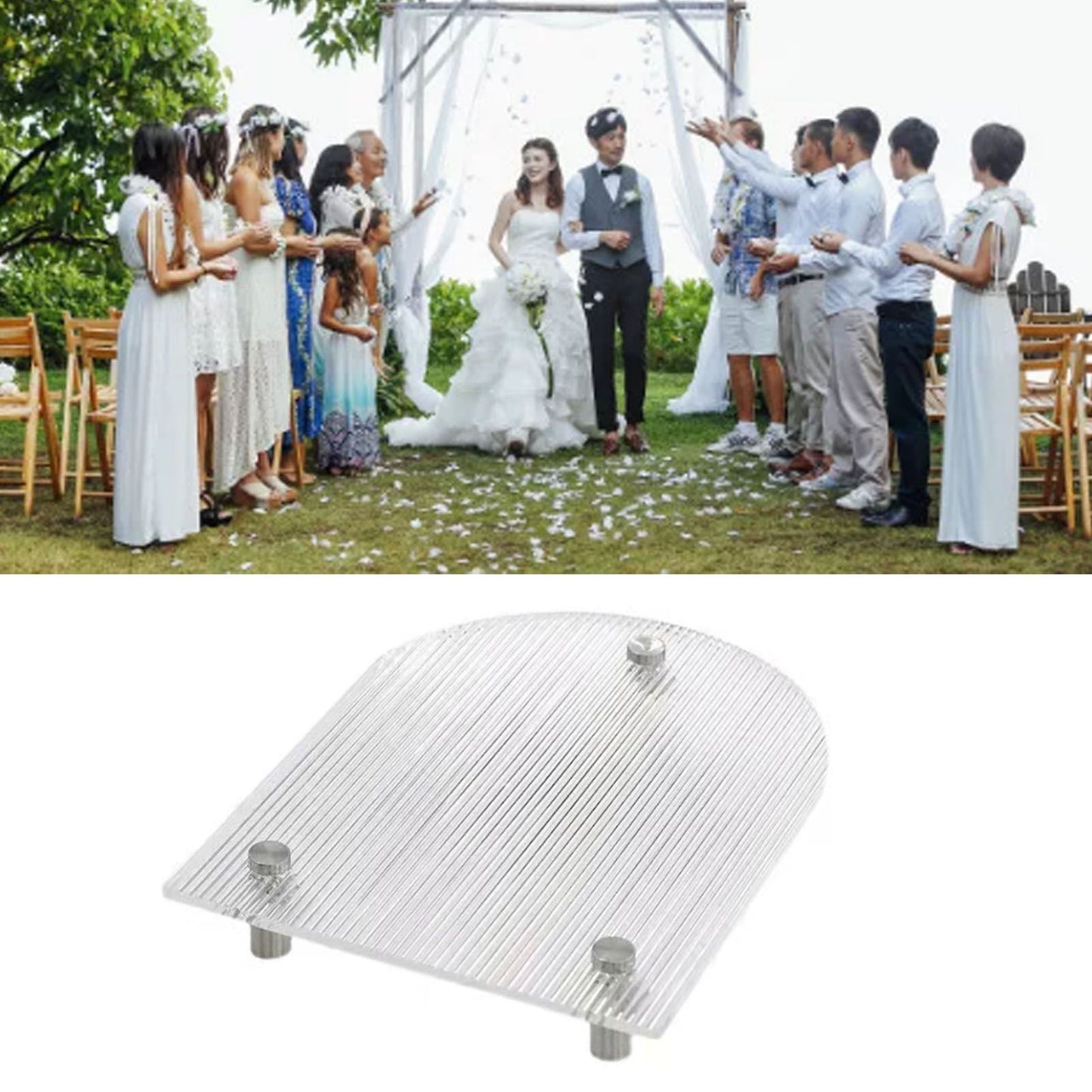 Clear Vanity Tray Transparent Acrylic Simple Modern Style Widely Used Coffee Table Tray for Family Office Cafe Bar U Shape 26x20x3.5cm