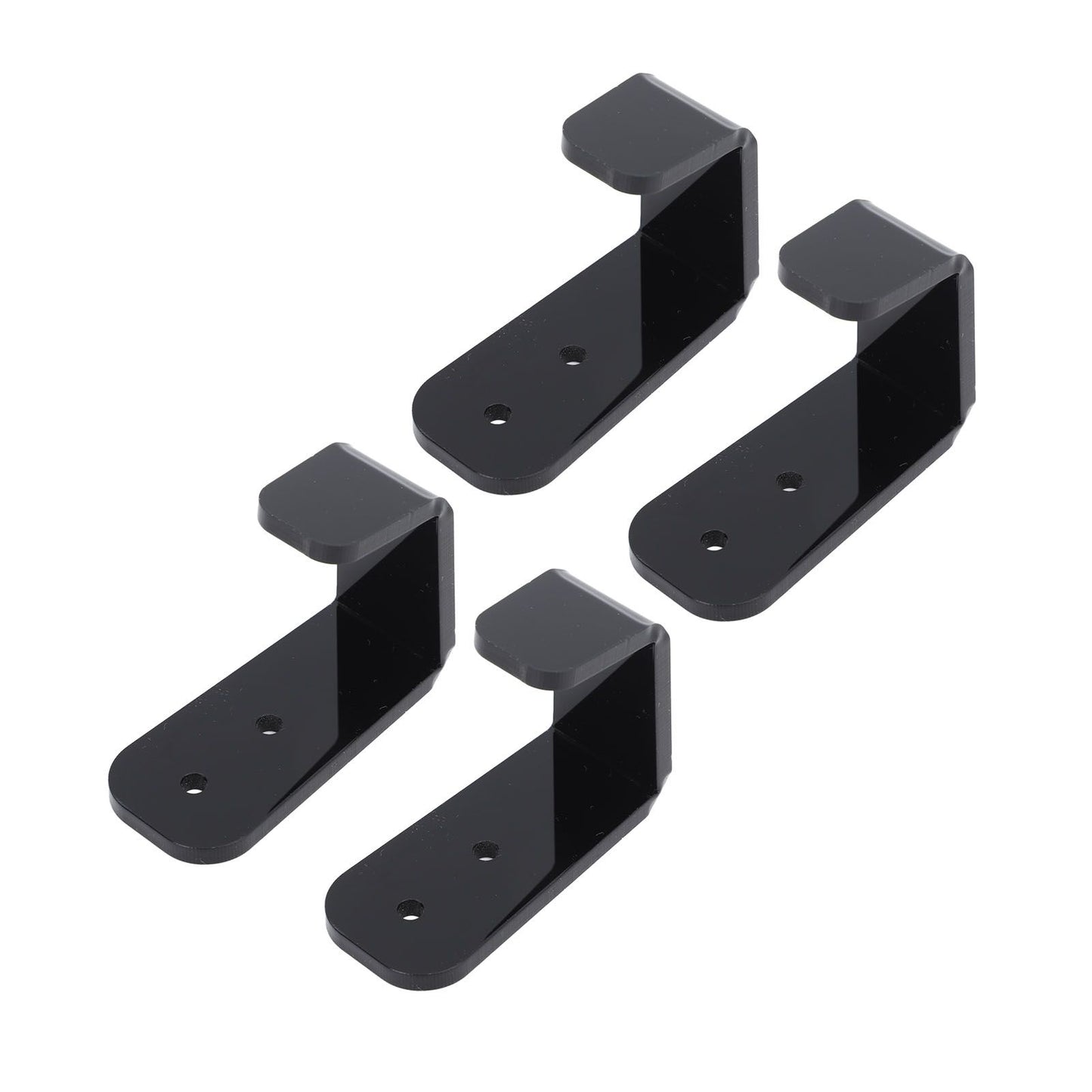 4PCS Hockey Stick Rack Black Acrylic Hockey Stick Holder Wall Mount Versatile Hockey Stick Hanger for Club Bar Garage