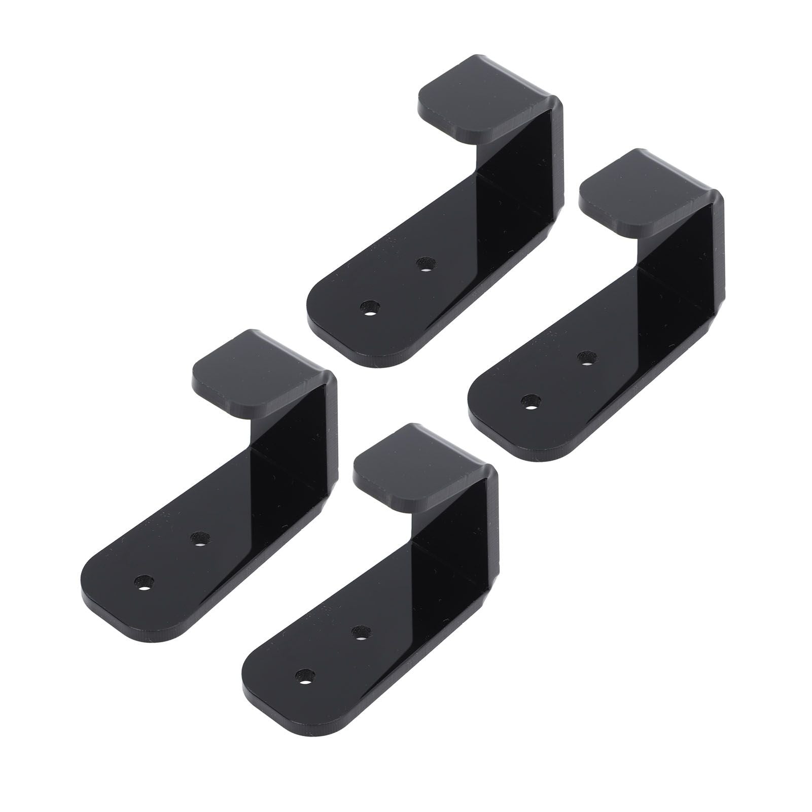 4PCS Hockey Stick Rack Black Acrylic Hockey Stick Holder Wall Mount Versatile Hockey Stick Hanger for Club Bar Garage