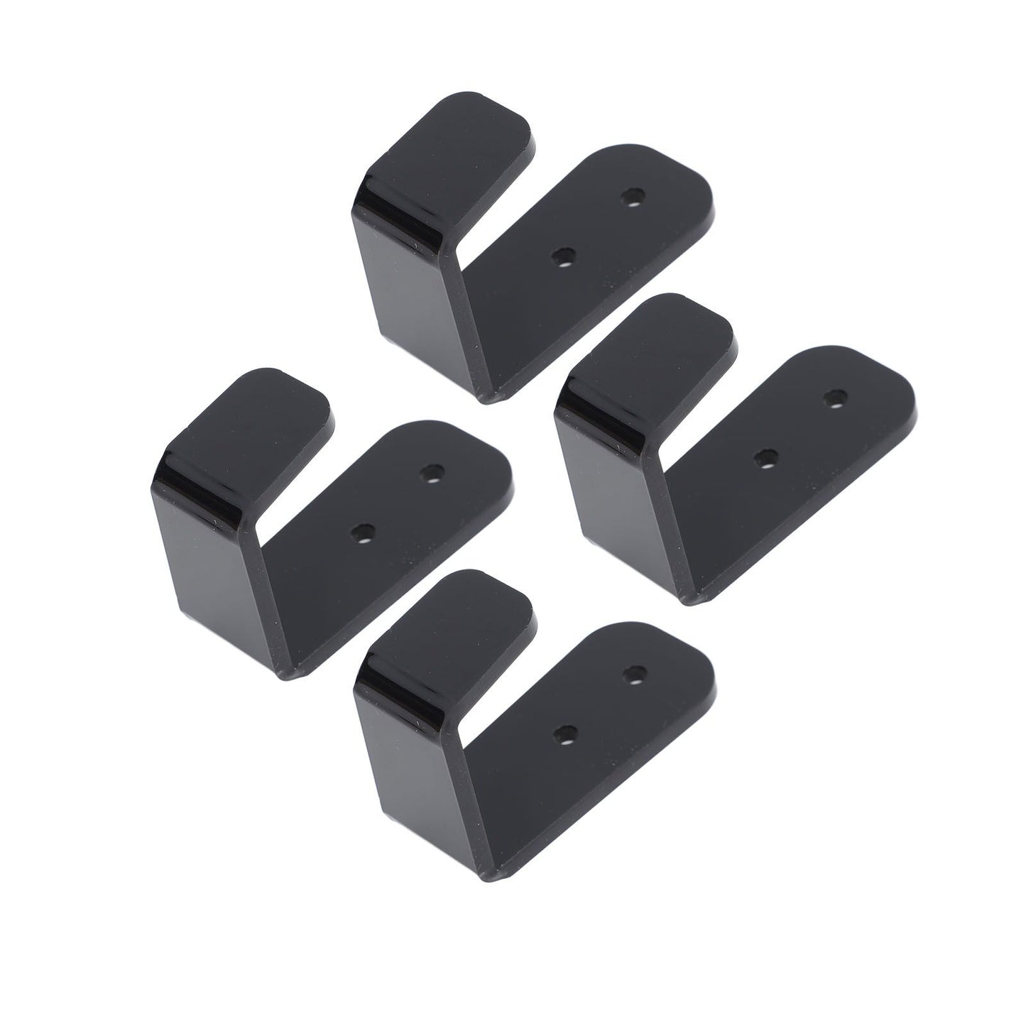 4PCS Hockey Stick Rack Black Acrylic Hockey Stick Holder Wall Mount Versatile Hockey Stick Hanger for Club Bar Garage