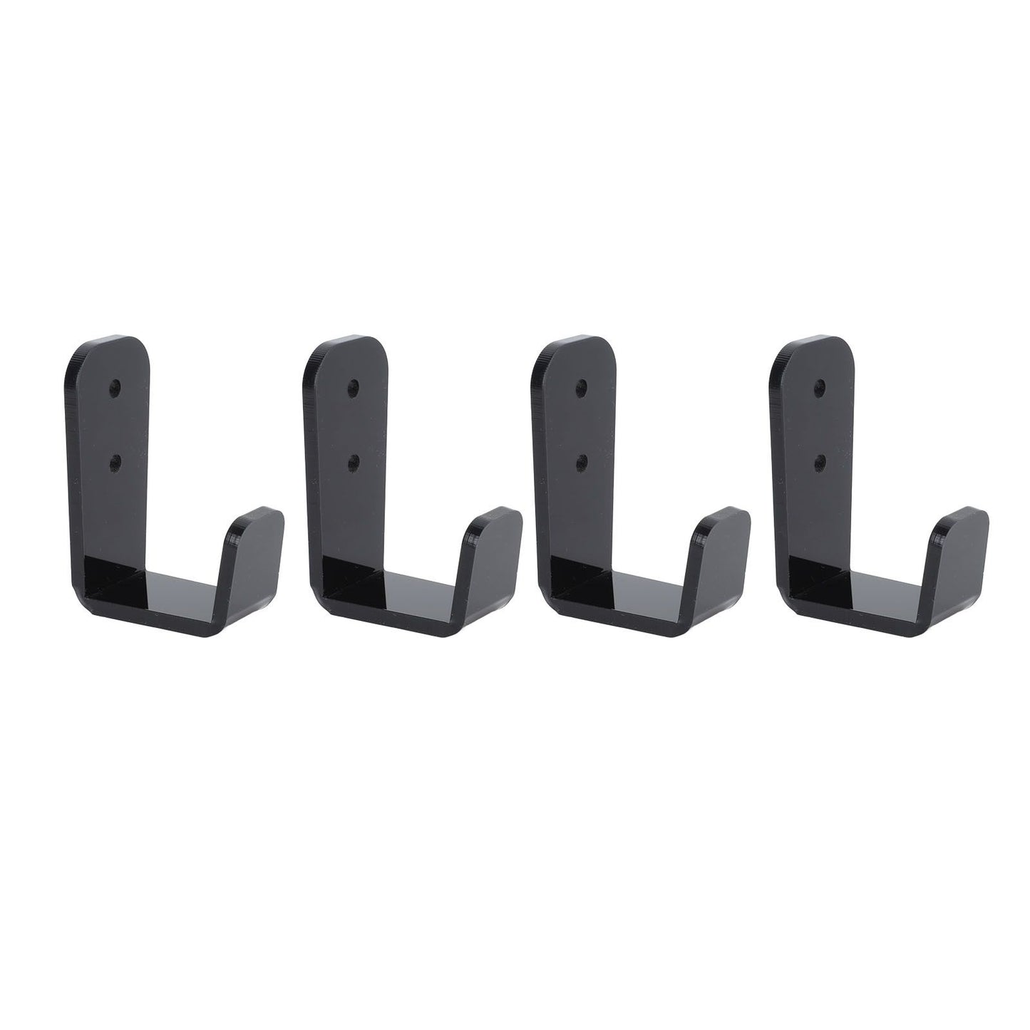 4PCS Hockey Stick Rack Black Acrylic Hockey Stick Holder Wall Mount Versatile Hockey Stick Hanger for Club Bar Garage