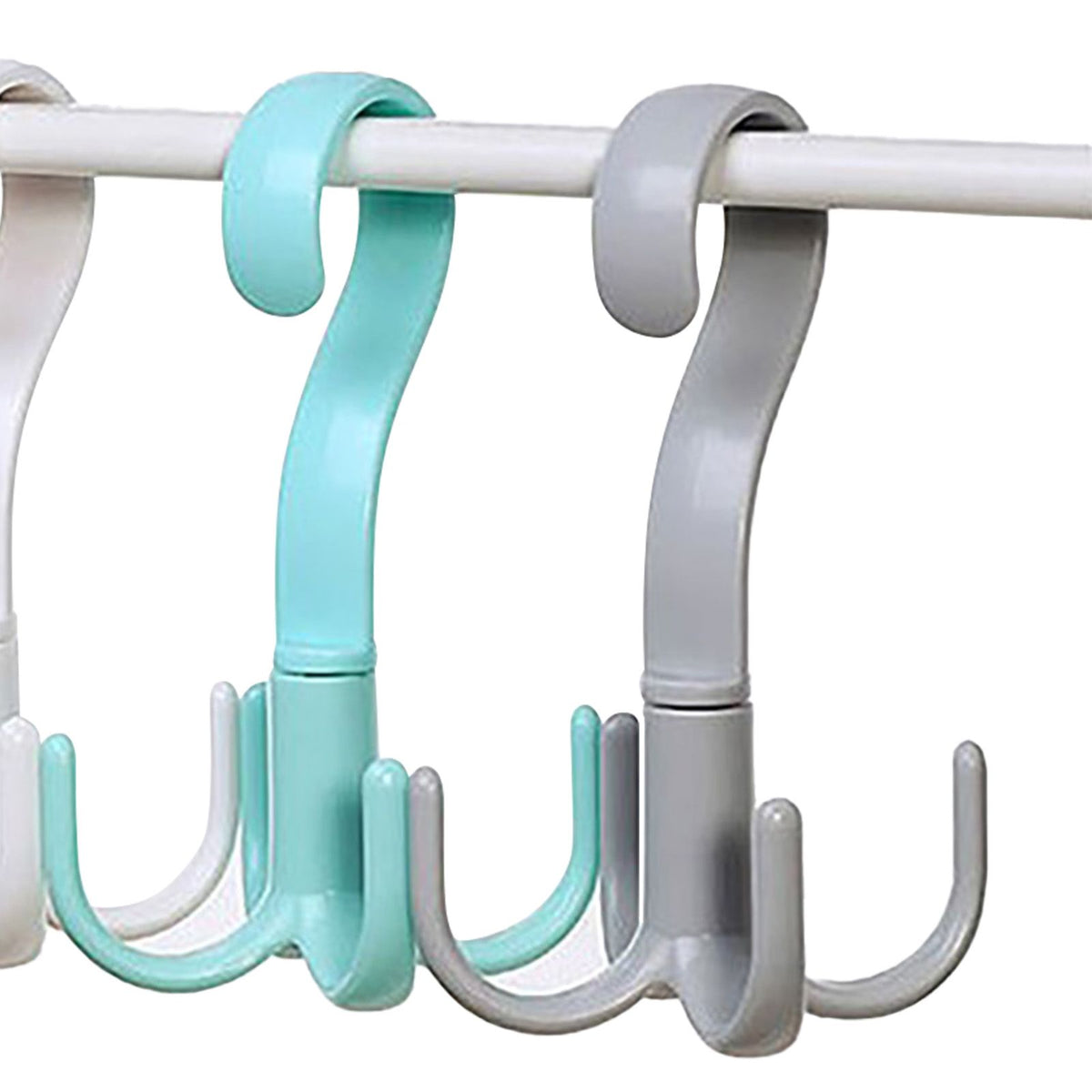 8 Pcs 4 Claws Closet Hangers 360 Degree Rotatable Closet