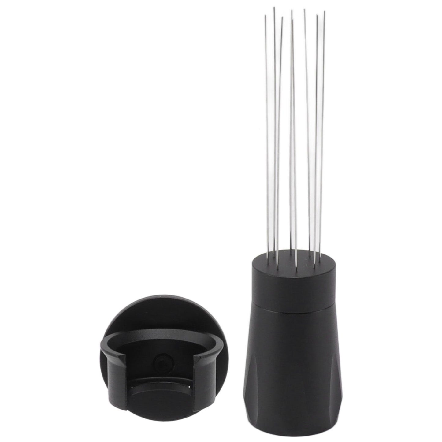 Coffee Distribution Tool Non Stick Black Aluminum Alloy Stainless Steel Coffee Stirring Tamper for Coffee Making