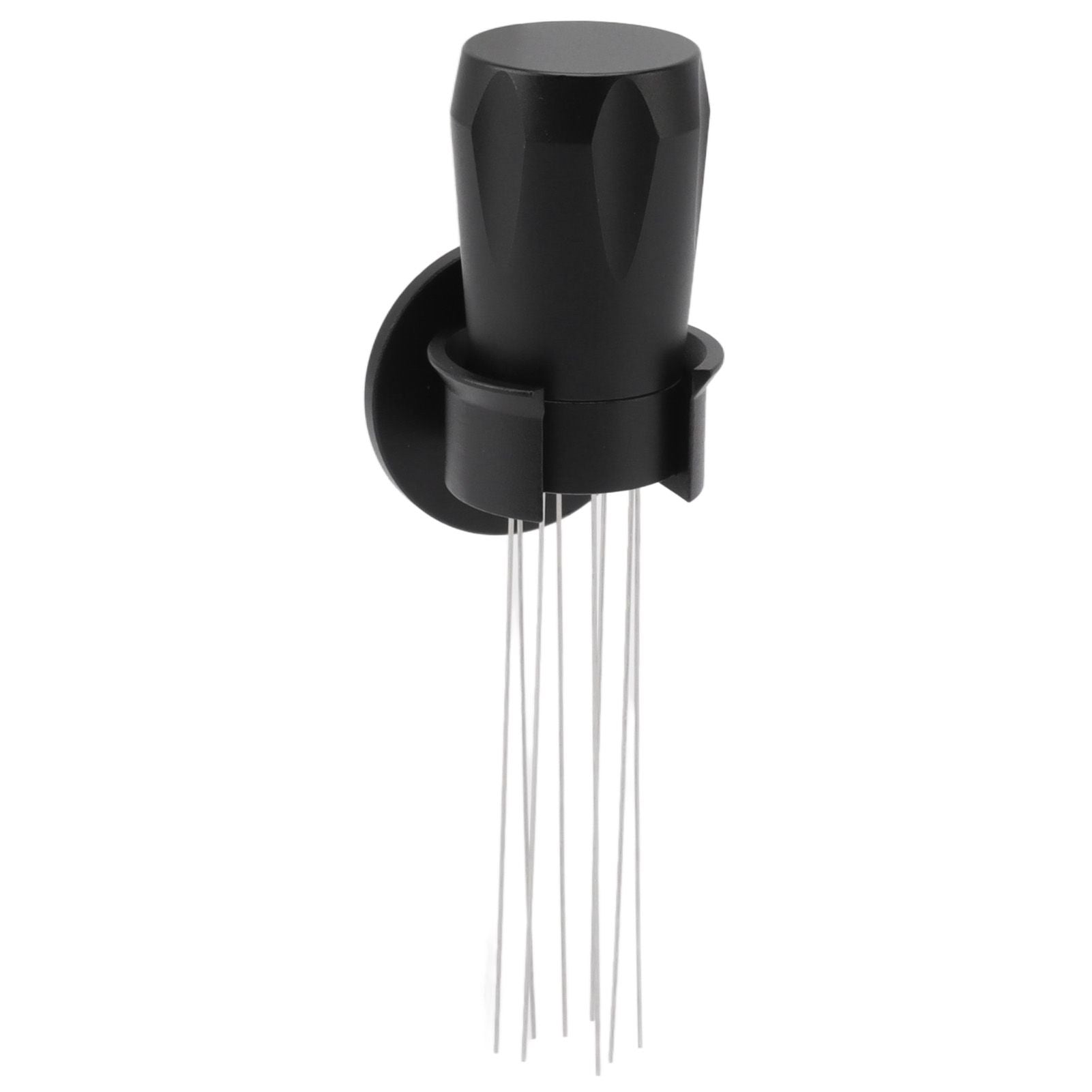 Coffee Distribution Tool Non Stick Black Aluminum Alloy Stainless Steel Coffee Stirring Tamper for Coffee Making